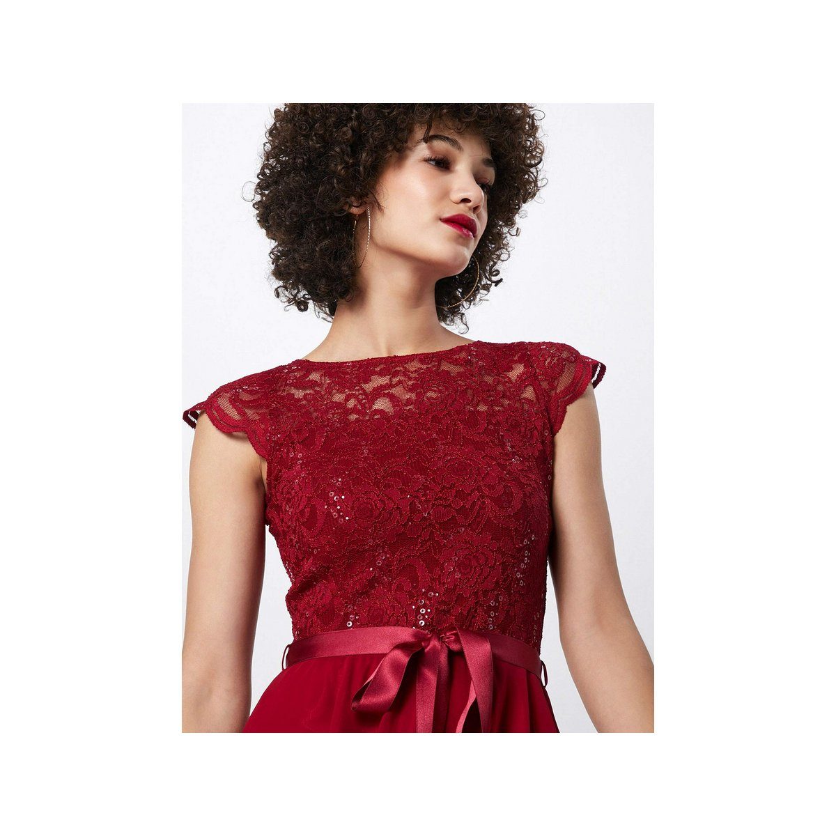 red (1-tlg) bordeaux SWING Jerseykleid rio