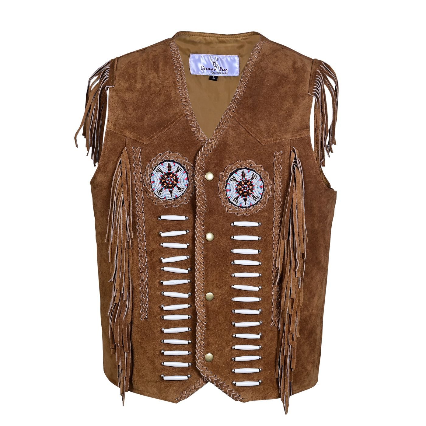 German Wear Reitweste GW950-Weste Western Lederweste Tracht Weste Reiter we günstig online kaufen