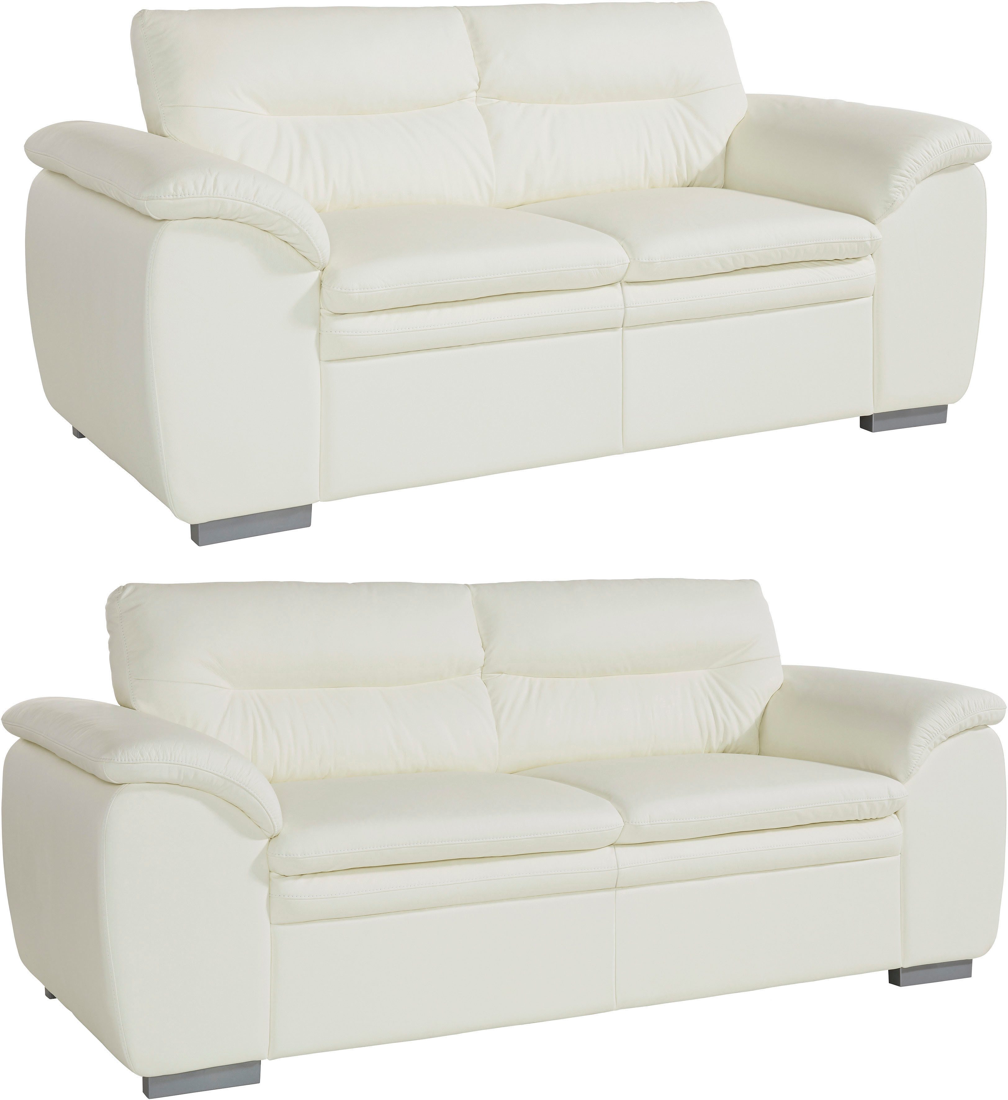 COTTA Polstergarnitur Leandra, Set bestehend aus: 2-Sitzer & 2,5-Sitzer