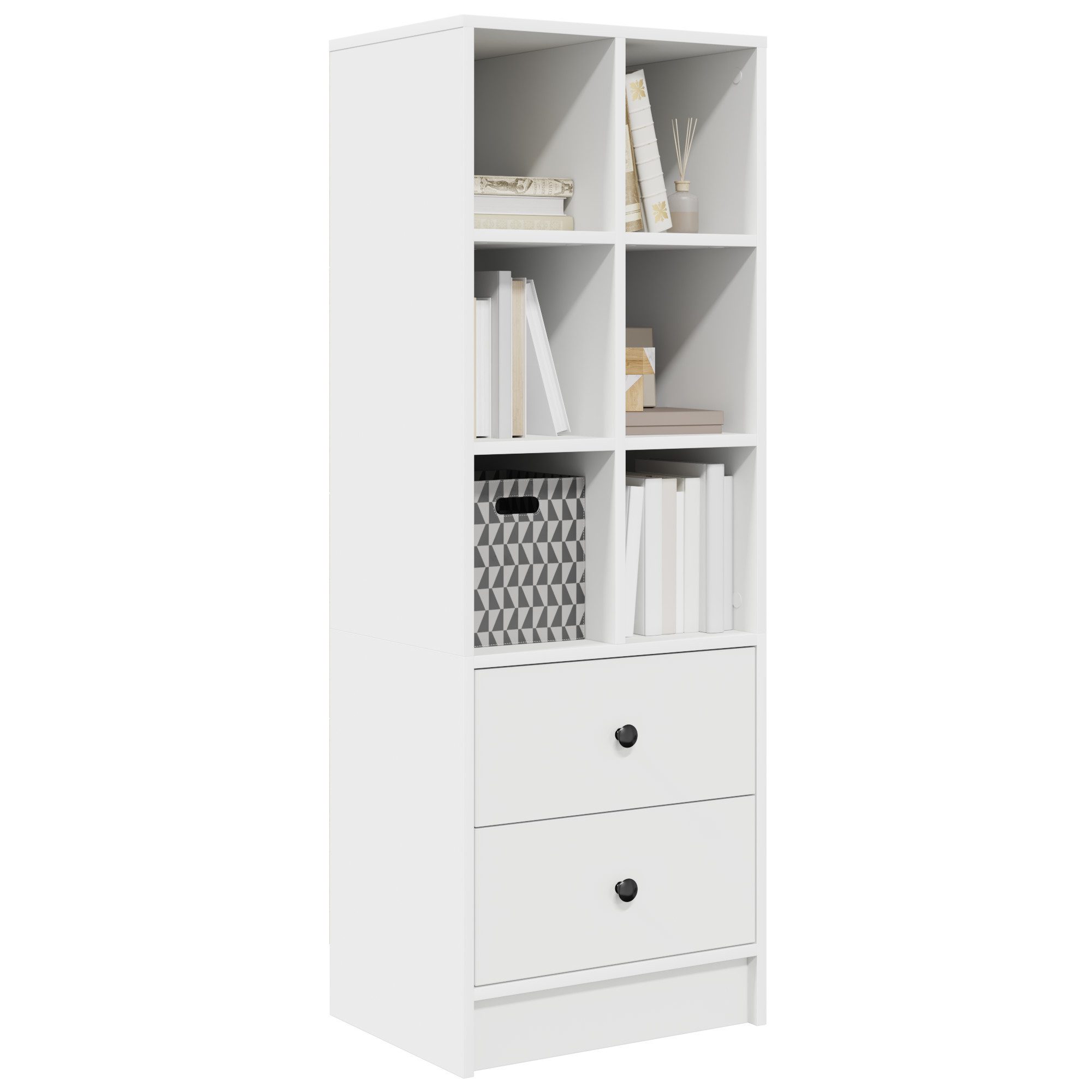 vidaXL Sideboard Weißes Regalsystem Weiß MDF günstig online kaufen