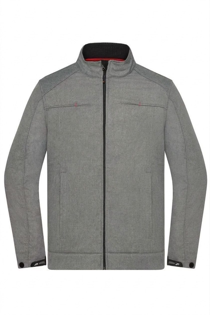 Daiber Softshelljacke Men's Softshell Jacket light-melange XL (1-St) Winddicht, atmungsaktiv und wasserdicht