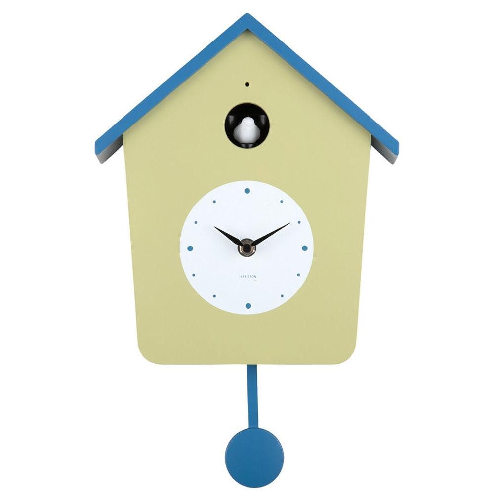 Karlsson Uhr Kuckucksuhr Wall Clock Cuckoo Light Tea Grün Blau günstig online kaufen