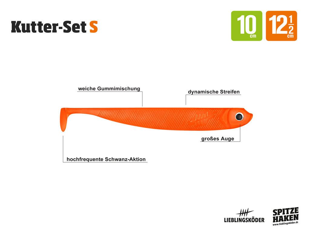 Lieblingsköder Kunstköder Lieblingsköder - Kutter Komplettset - S -, (Kutter-Set - S -, 1-St. Hochsee-Set), Effektiver Lauf, Exzellente Verarbeitung
