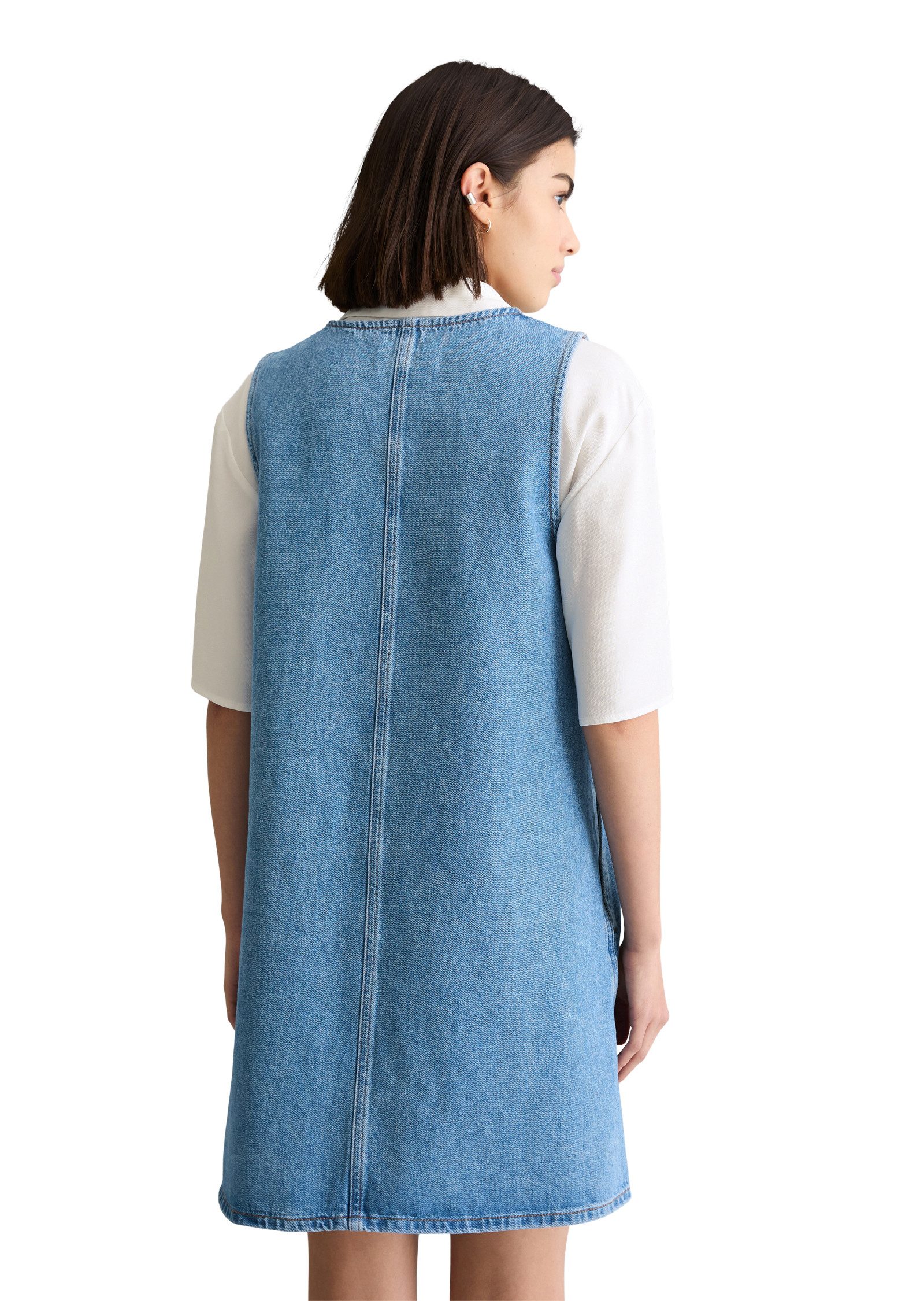 Marc O'Polo DENIM Jeanskleid loose fit mit Ananasblattfasern günstig online kaufen