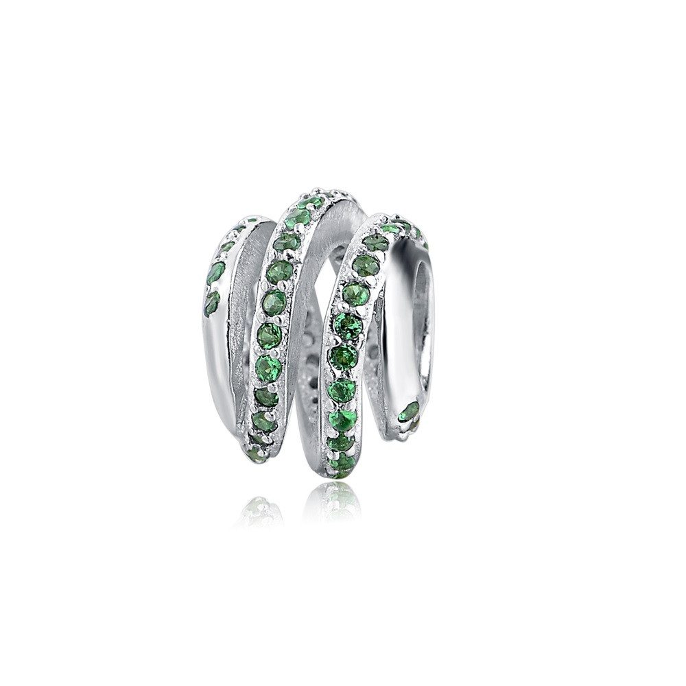 PANDACHARMS Bead Grüne Spirale Charm für Charm Armband, 925er Sterling Silb günstig online kaufen
