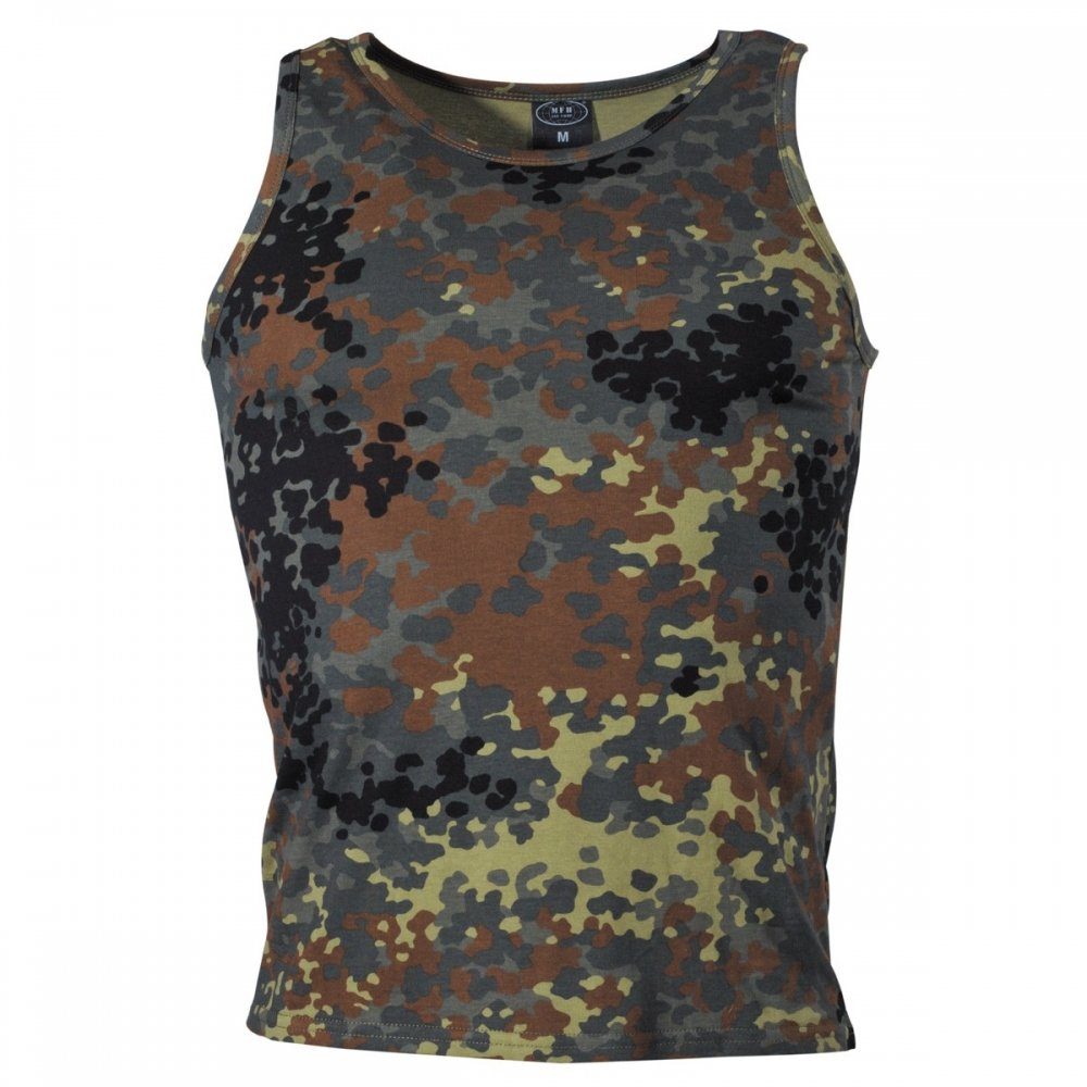 MFH Tanktop BW Tarn Tank-Top, flecktarn, 160g/m² - XL 170 g/m²