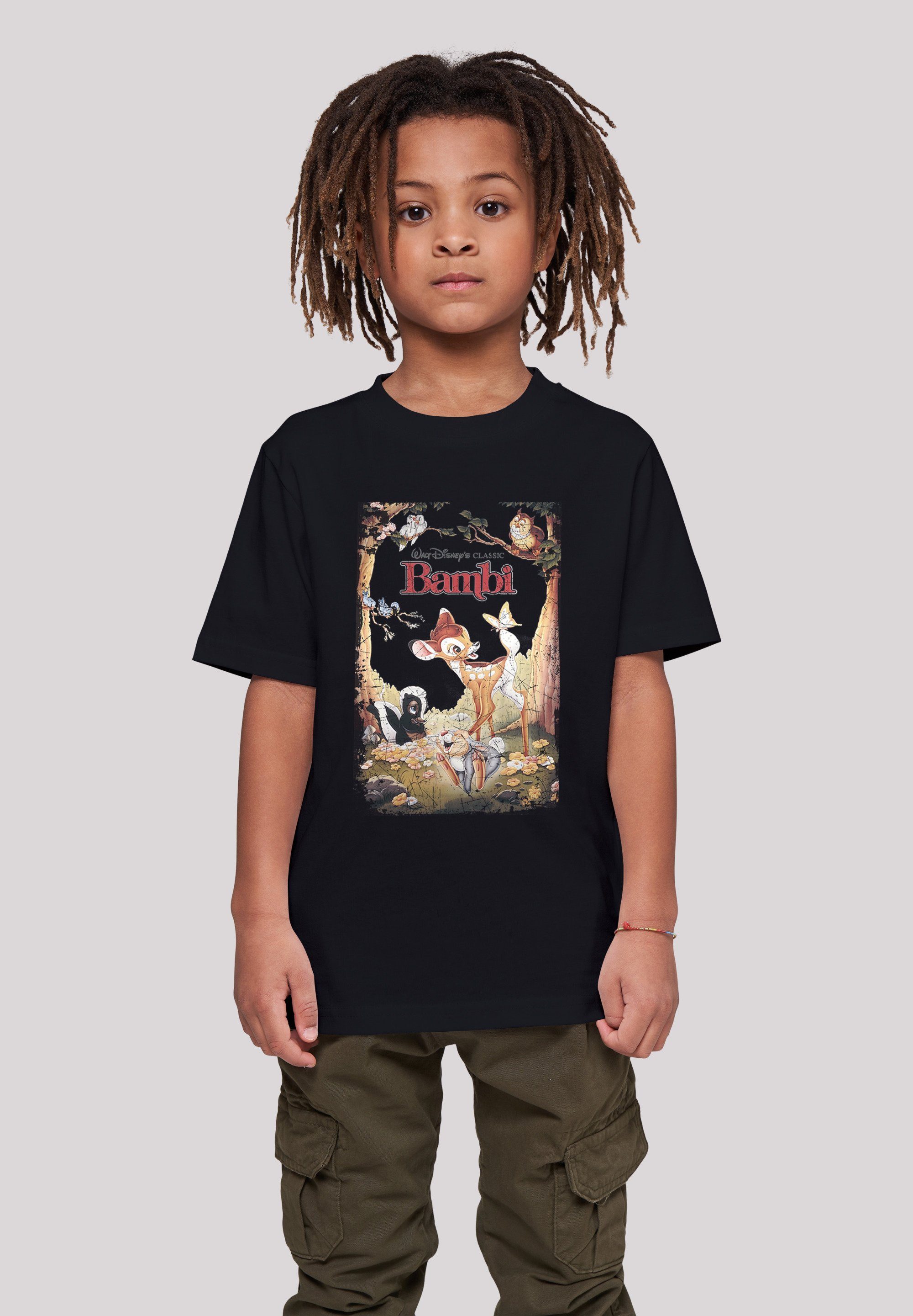 Jungen,Mädchen,Bedruckt Poster Bambi Merch, Disney F4NT4STIC T-Shirt Retro Unisex Kinder,Premium