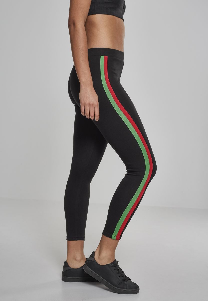 URBAN CLASSICS Leggings Ladies 3-Tone Tape Leggings XS bis XL