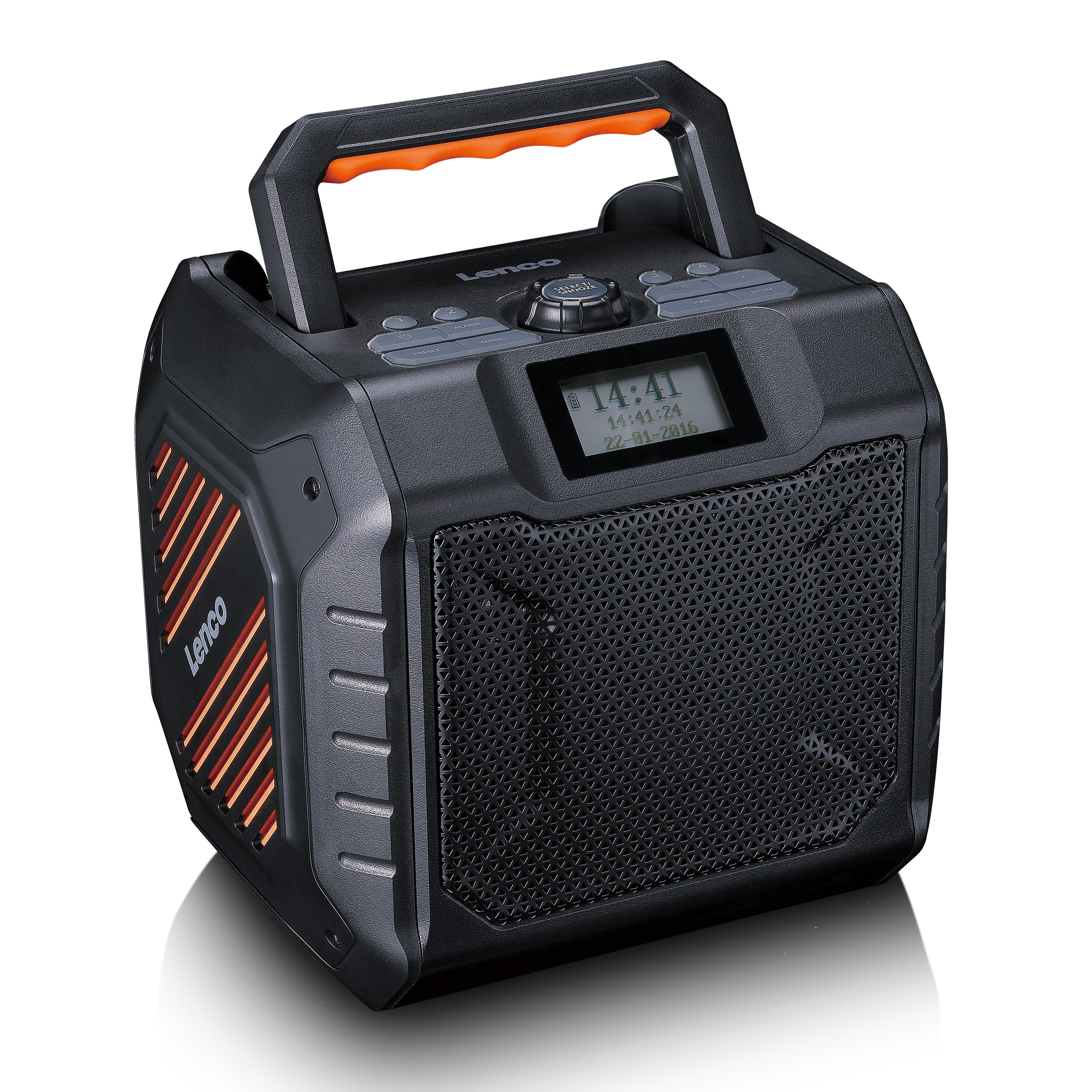 Lenco ODR-160GY Radio (DAB+ Radio,Baufunk, DAB+/FM, Bluetooth 5.2, Powerbank-Funktion für flexible Nutzung)