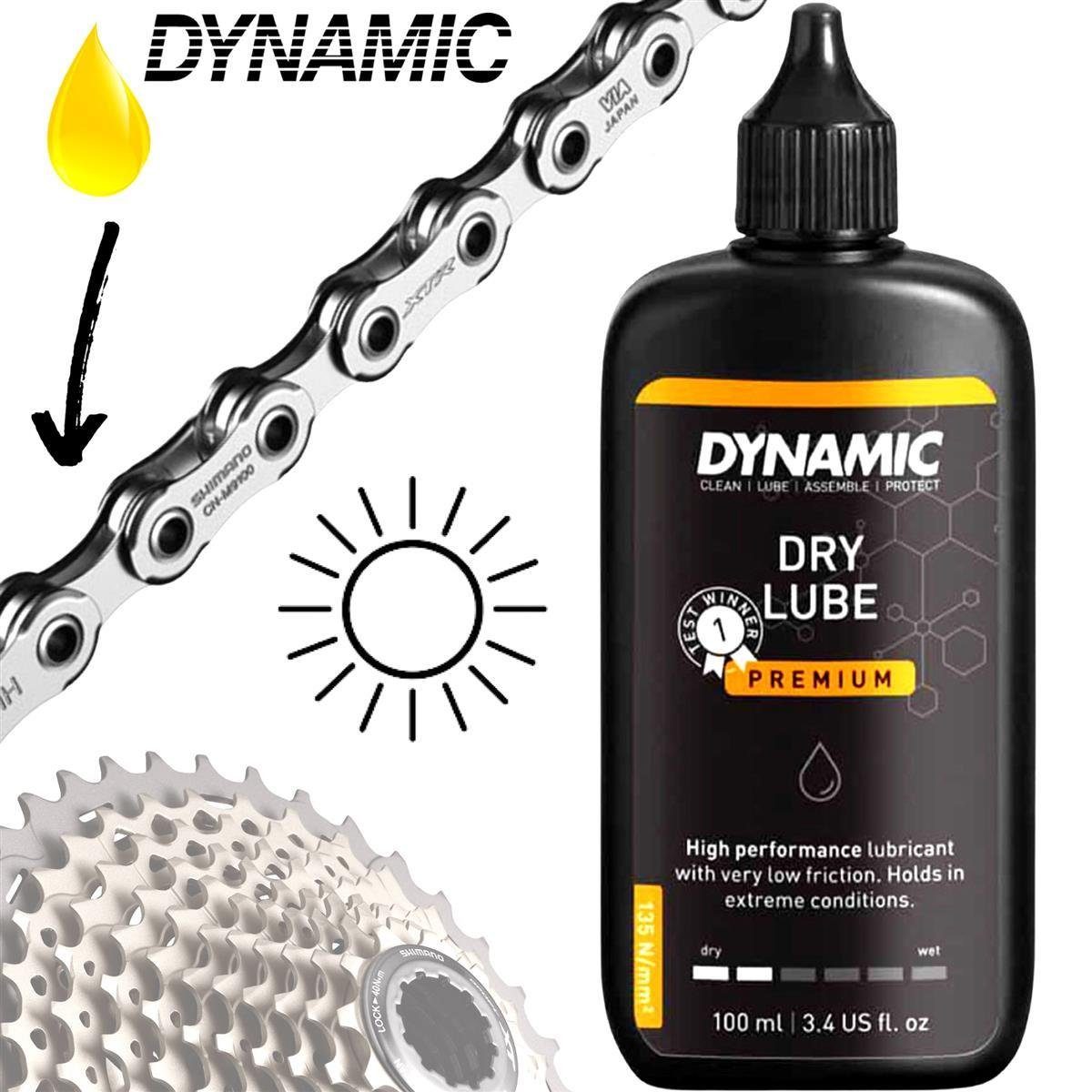 dynamic Fahrrad-Montageständer Dynamic Fahrrad Ketten Dry Lube Trockenschmierstoff DY-044 100ml