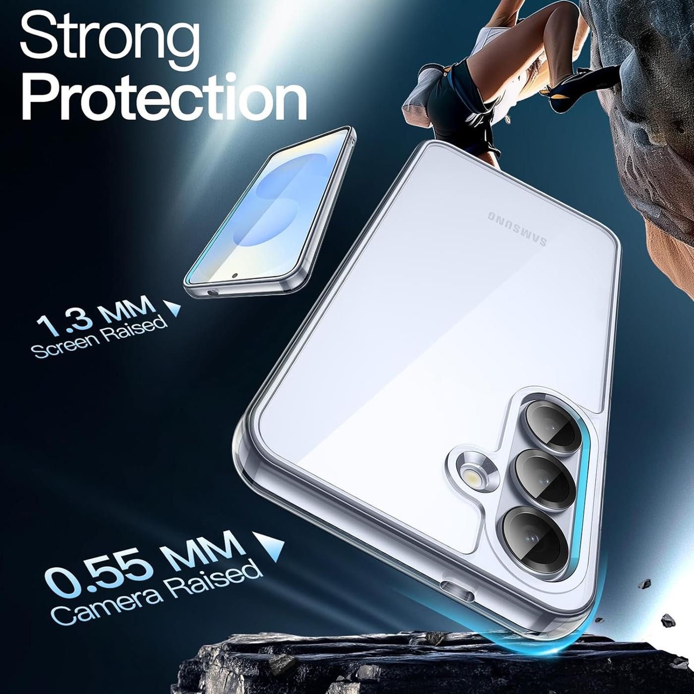 CoolGadget Handyhülle Transparent Ultra Slim Case für Samsung Galaxy S25 6,2 Zoll, Silikon Hülle Dünne Schutzhülle für Samsung S25 5G Hülle – Bild 2 von 5