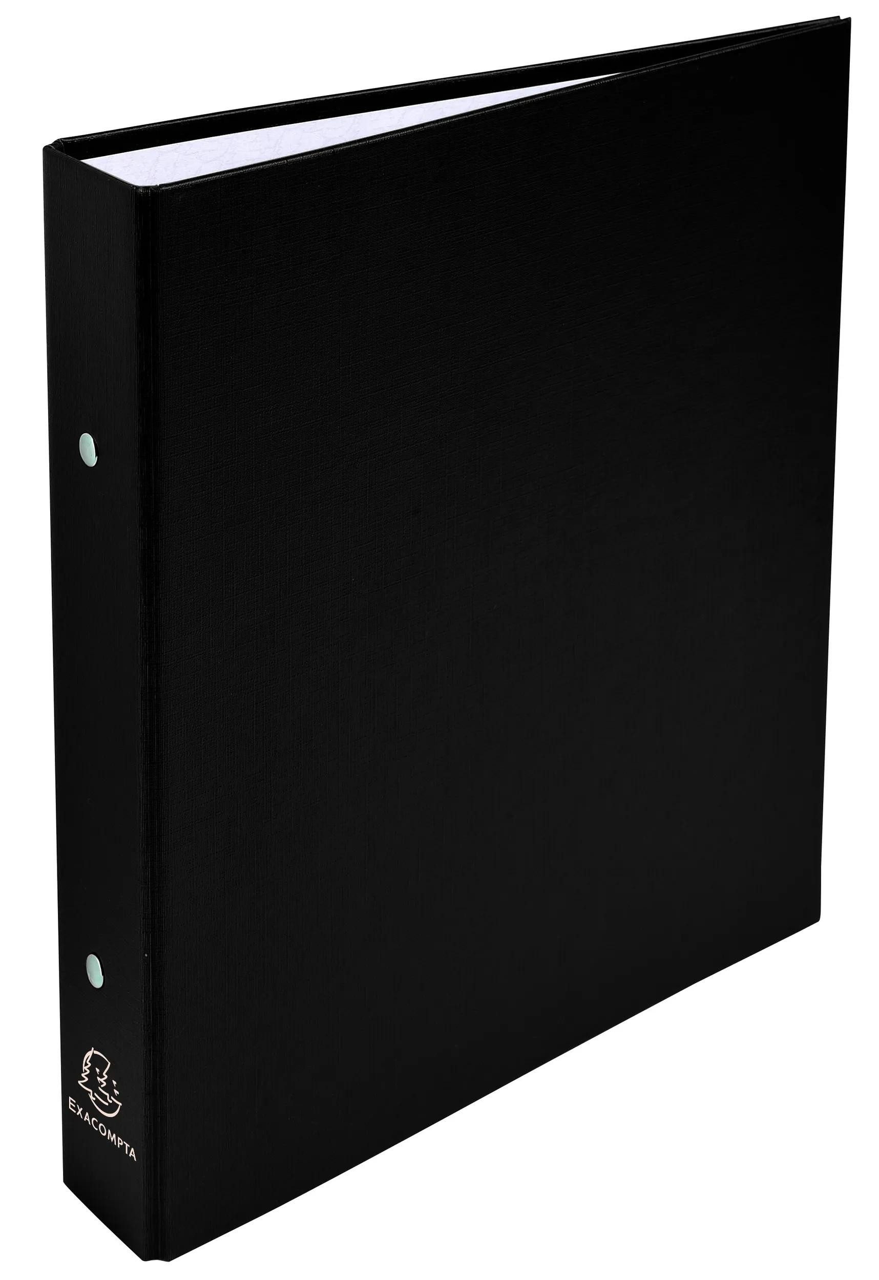 Ringbuchmappe 20x Ringbuch Karton PP 18mm 2Ring Rücken 40mm für A5 Schwarz 51071E