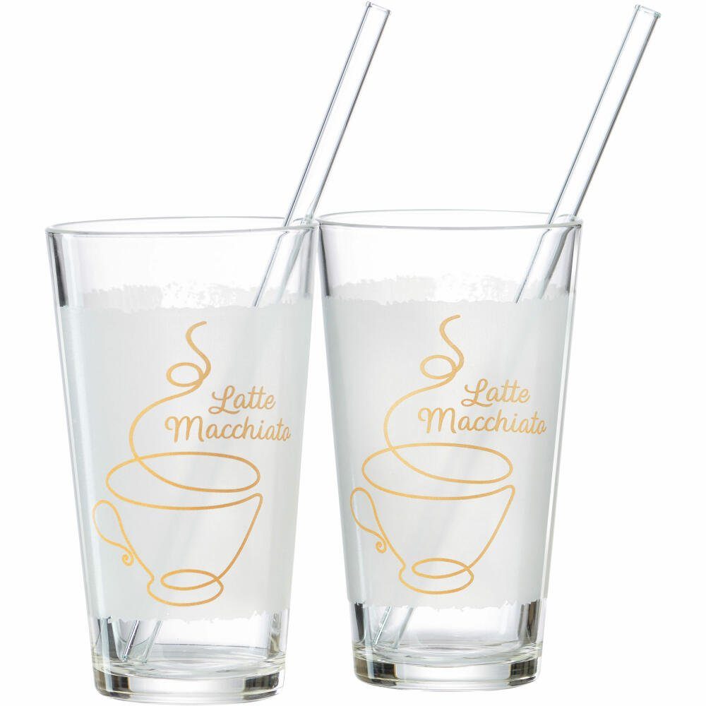 Latte-Macchiato-Glas Coffee 4-tlg. 350 ml
