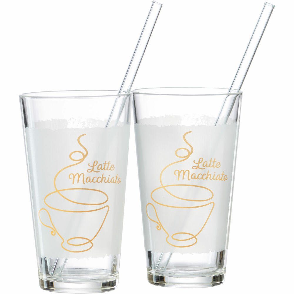 Ritzenhoff & Breker Latte-Macchiato-Glas Coffee 4-tlg. 350 ml, Glas