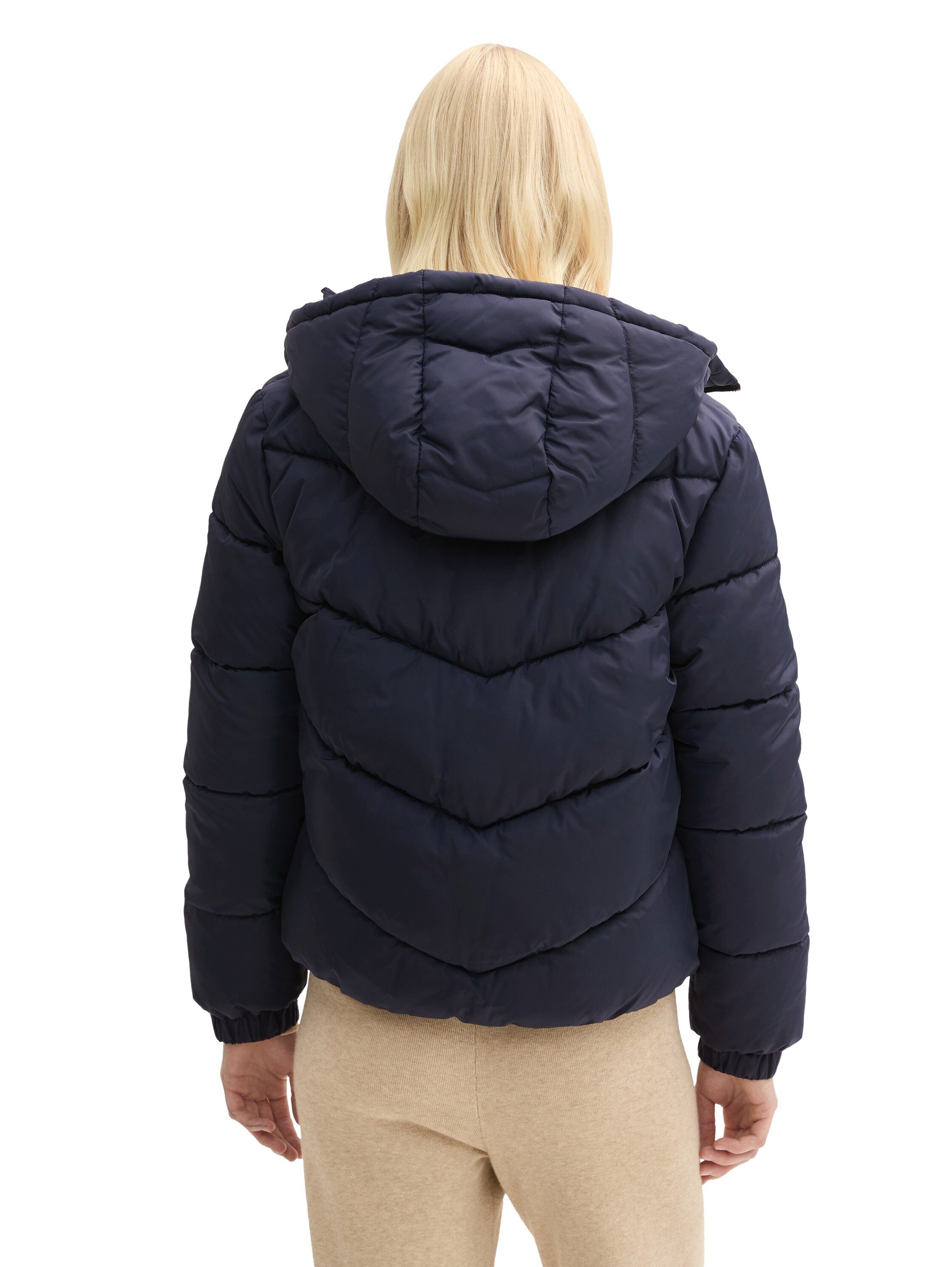 TOM TAILOR Denim Steppjacke mit Kapuze