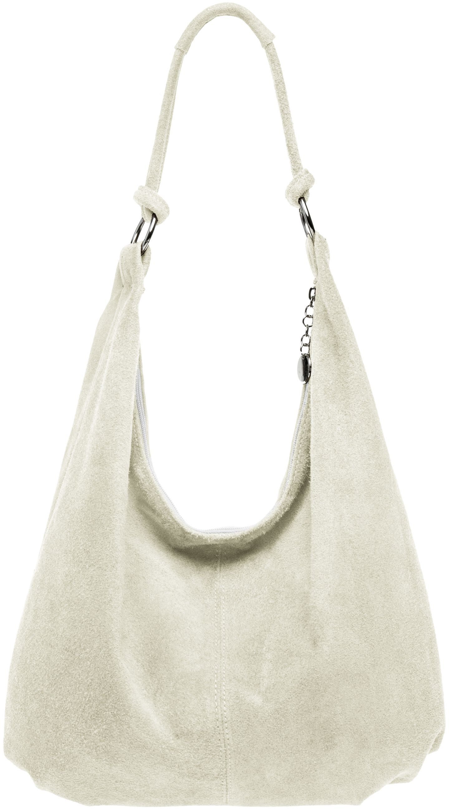 Caspar Schultertasche Damen Vintage Leder Tasche Hobo Bag - CLASSIC LINE - günstig online kaufen