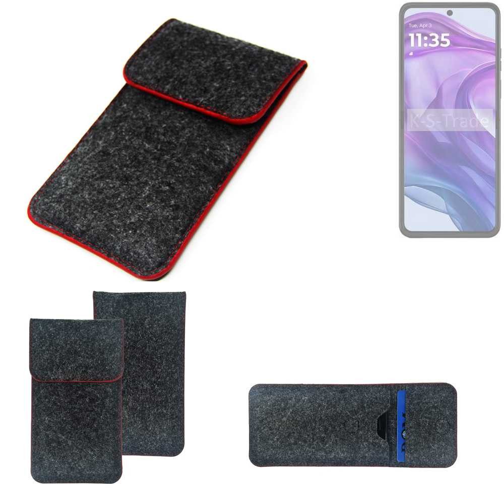 K-S-Trade Handyhülle für Motorola Razr 50 Ultra, Handy Schutz Hülle Schutzhülle Handyhülle Filztasche Pouch