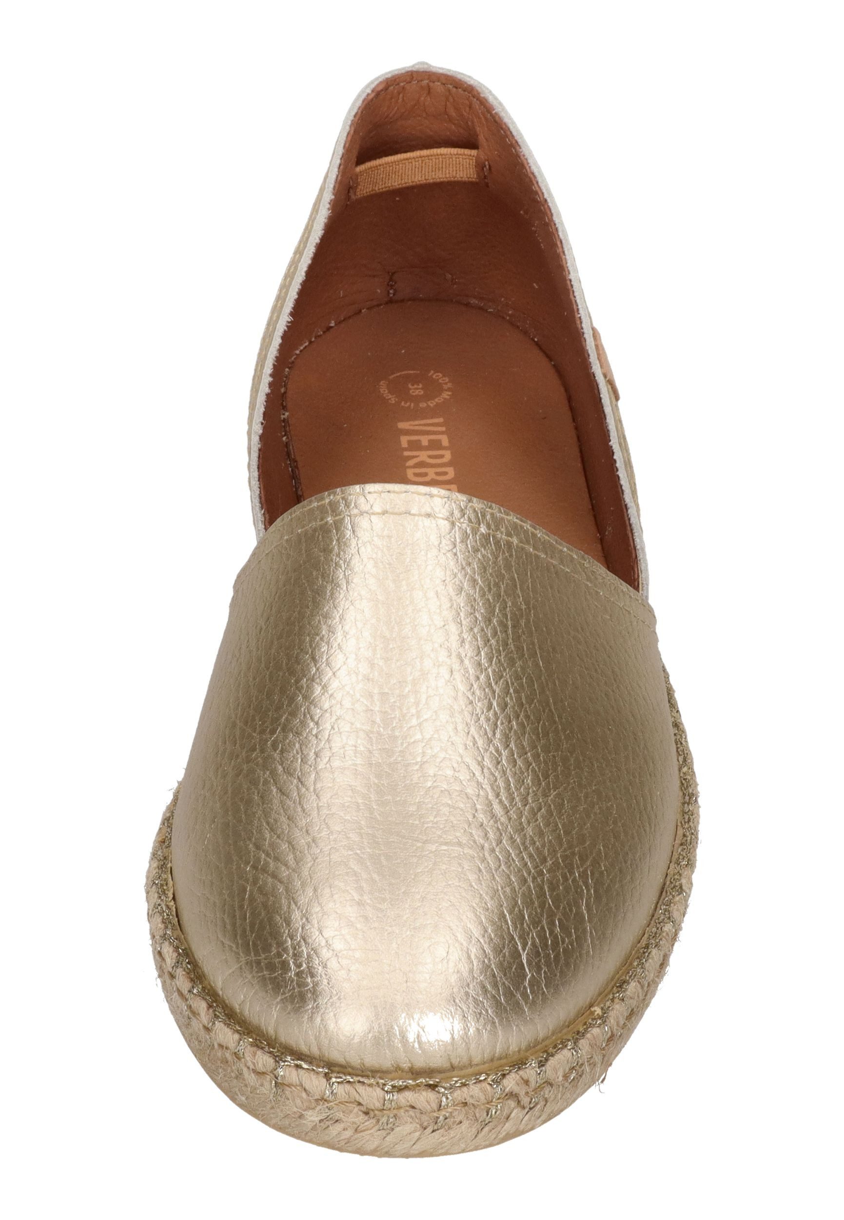 VERBENAS CARMEN Espadrille Nucleo Metal Gal Oro