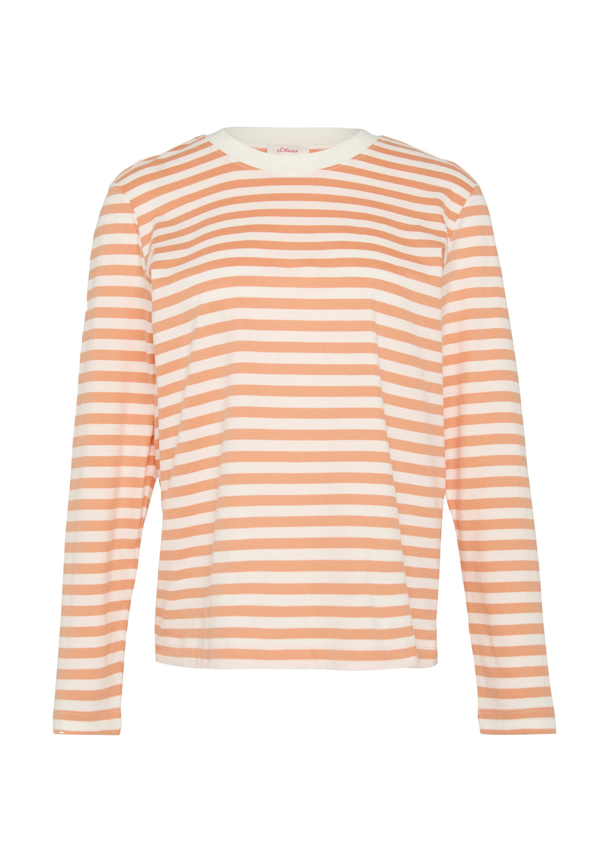 s.Oliver Langarmshirt T-Shirt Gestreiftes Langarmshirt aus günstig online kaufen