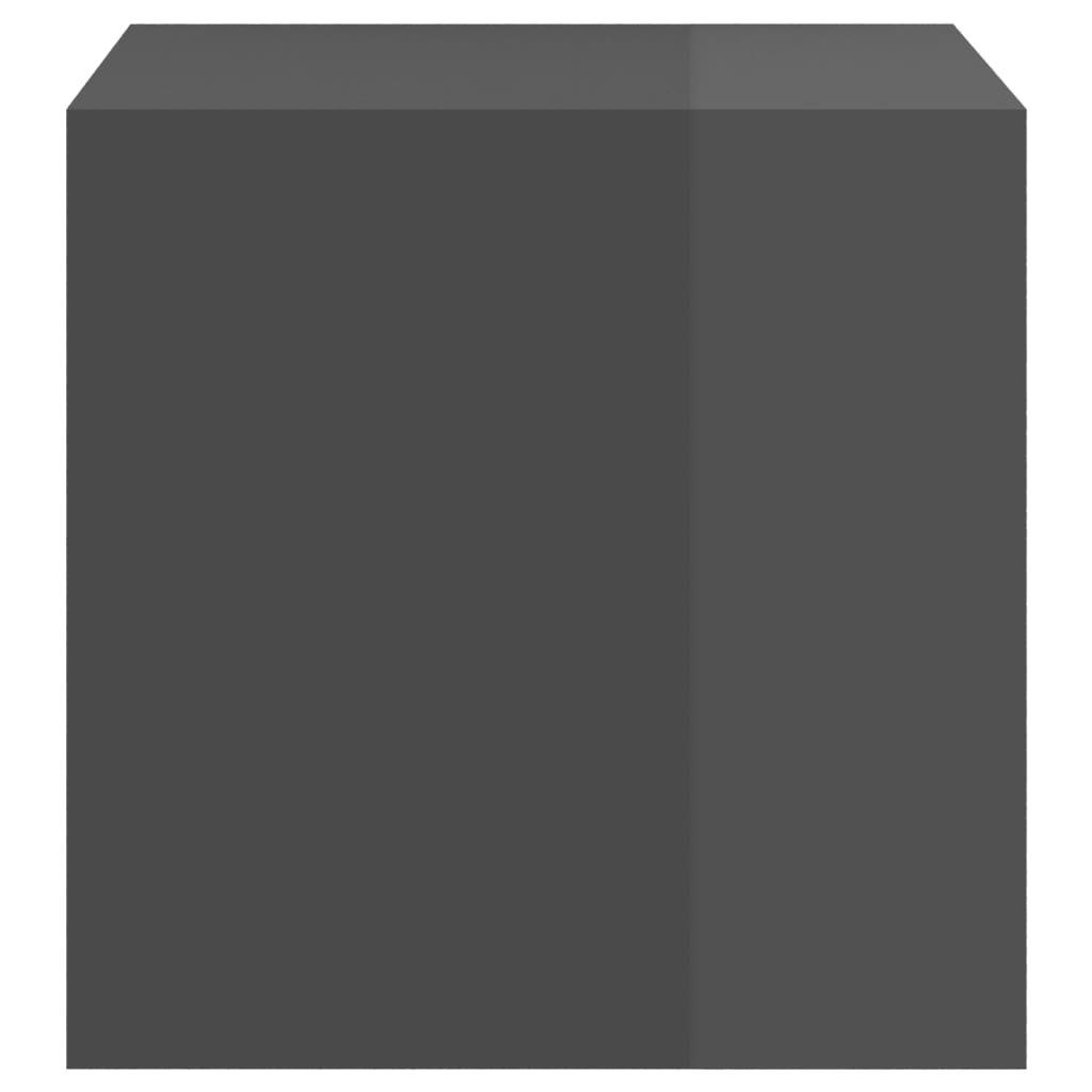 Hochglanz-Grau 37x37x37 Regalwürfel LxBxH: cm, 3008691, in möbelando
