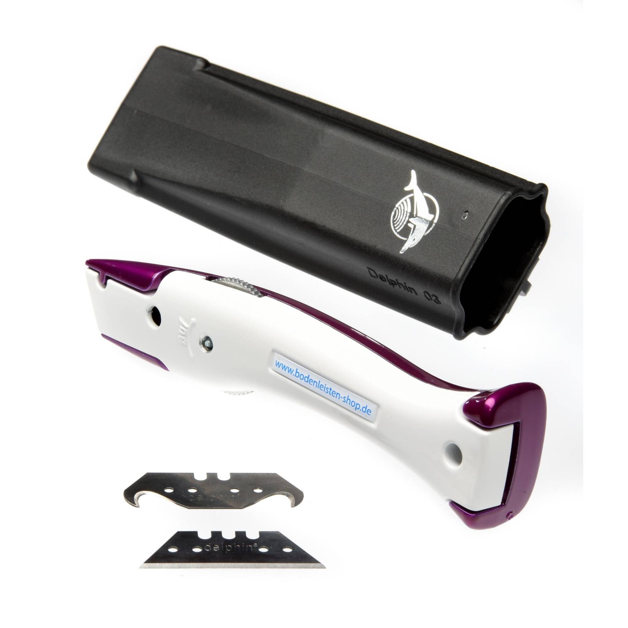 Delphin Cutter Delphin®-03 Style-Edition Universalmesser Cuttermesser Candy Violett - Weiss