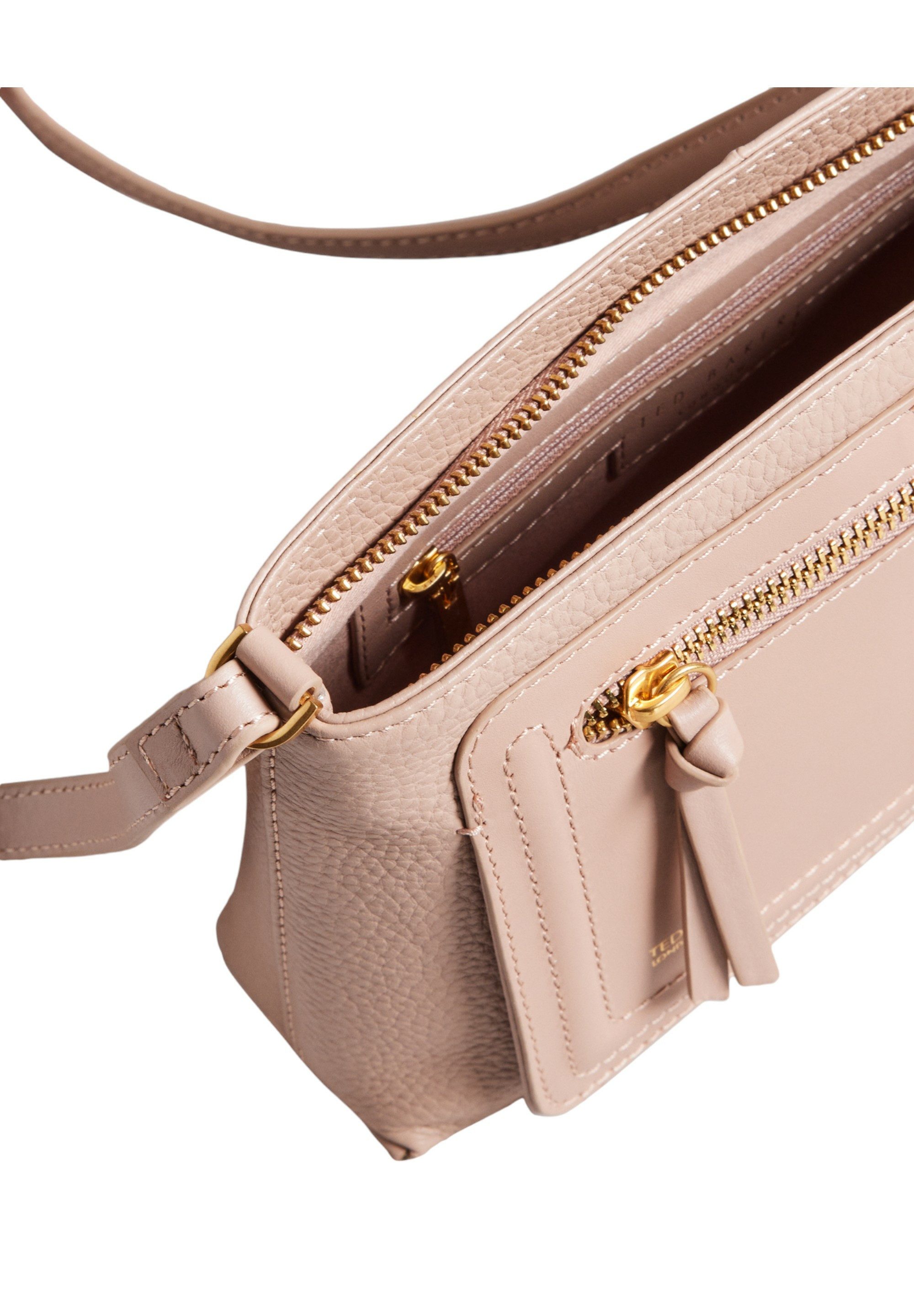 Ted Baker Umhängetasche NISHU, weiches Leder, verstärkter Boden, Reißverschluss