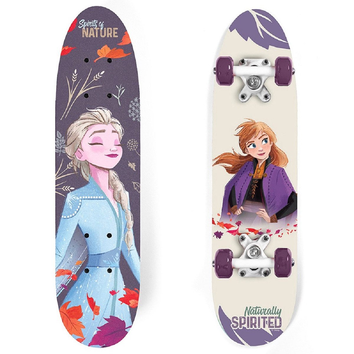 Disney Frozen Skateboard 24” aus Holz – 61 cm – bis 50 kg belastbar für Kinder (1-St), Rutschfest