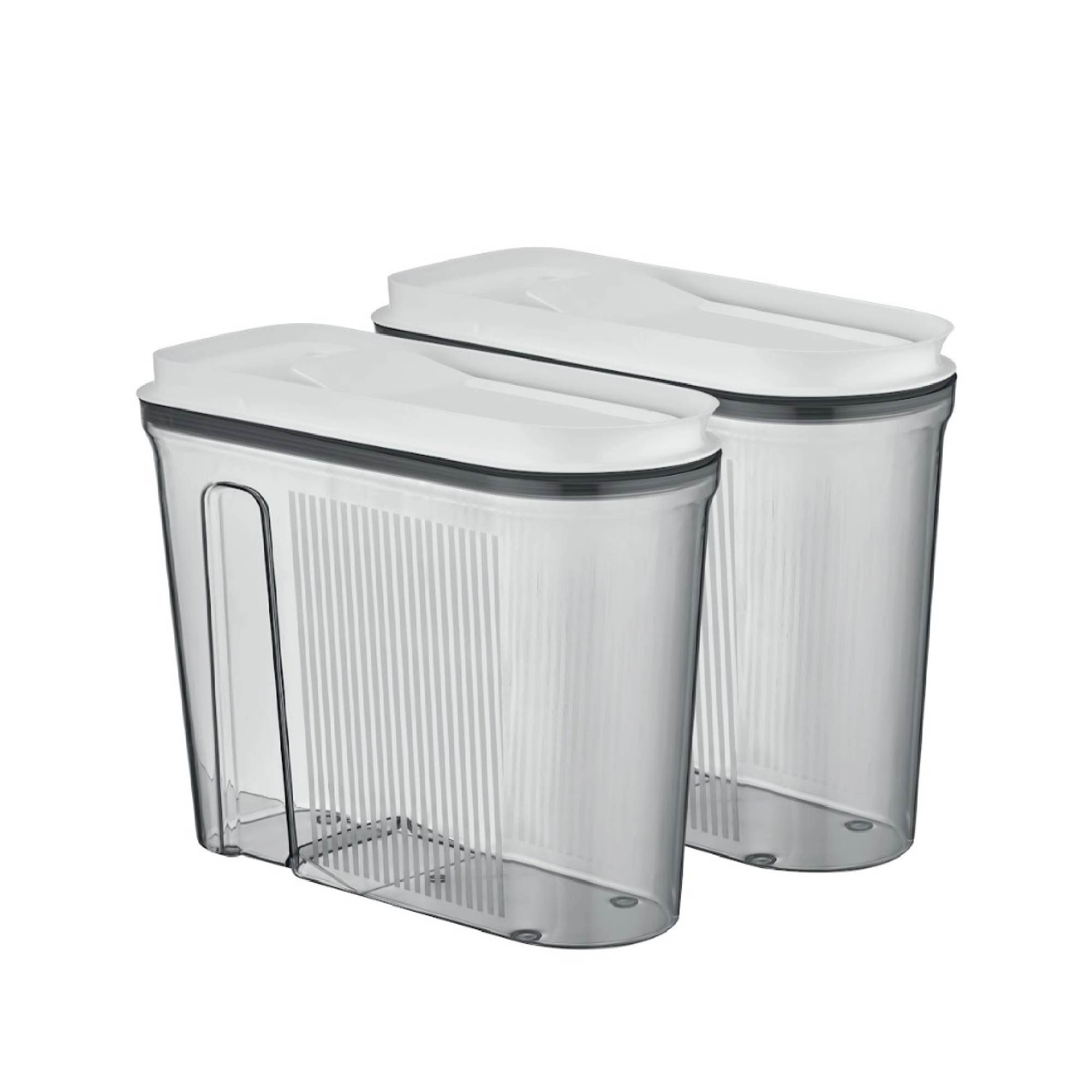 Vip Ahmet Vorratsdose Vorratsdosen mit Deckel, BPA-frei Kunststoff, 12-tlg, 12x3,2L, Kunststoff, (12-tlg., 12er-Set, 12x3,2L), Vakuumdeckel mit Ausgießöffnung – Bild 4 von 5