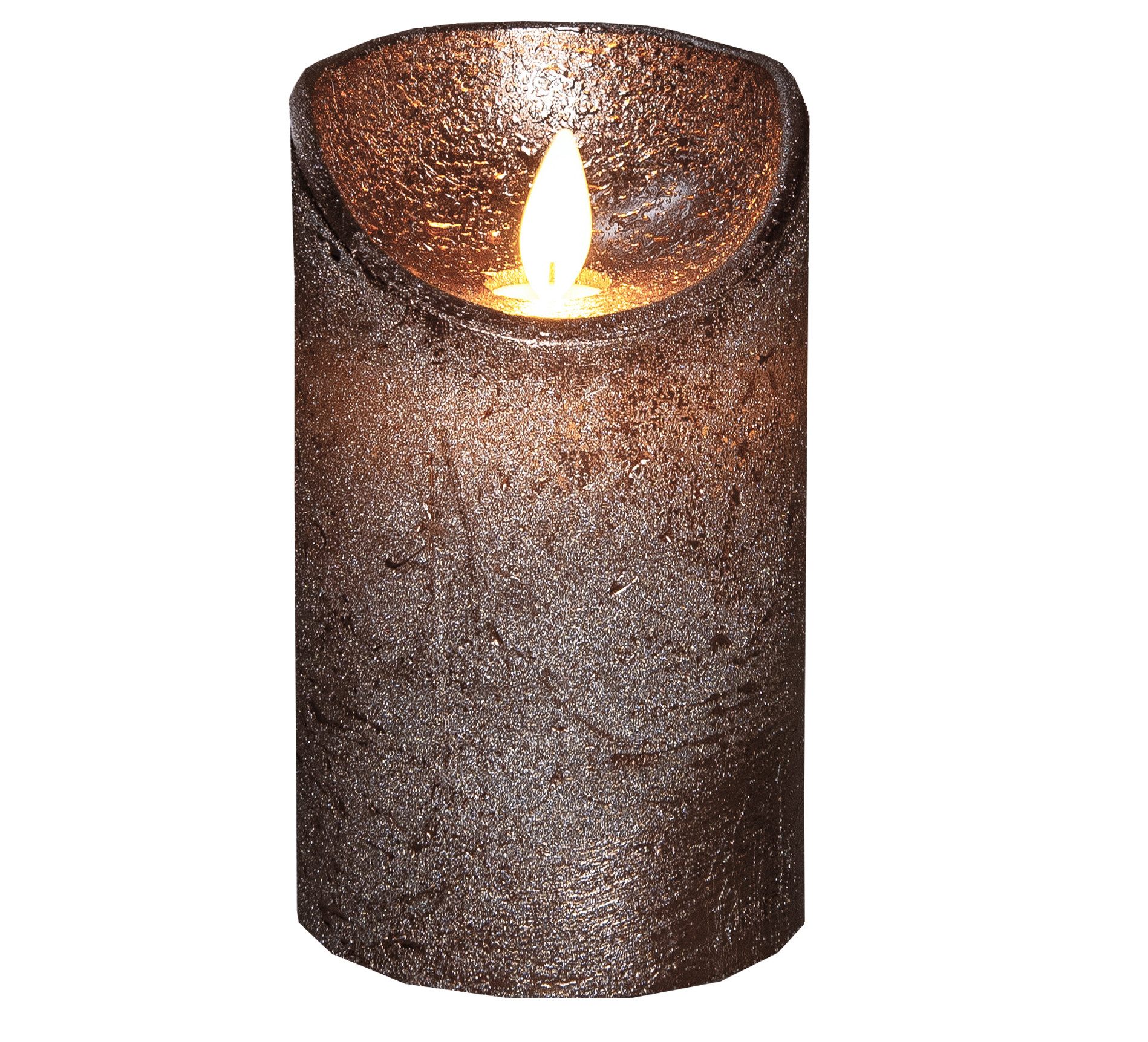 Coen Bakker Deco BV LED-Kerze LED Echtwachskerze Kerze 10 / 12,5 / 15 cm Timer Ø 7,5cm Wachskerze (1-tlg), große Farb- und Größenauswahl, Echtwachskerzen mit Timerfunktion
