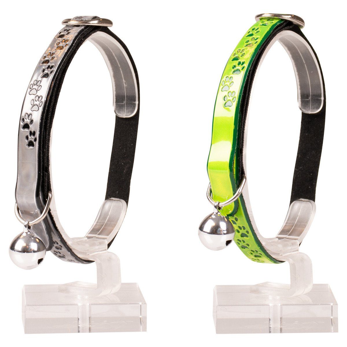 DUVO+ Katzen-Halsband Reflektierendes Katzenhalsband Pfoten PVC