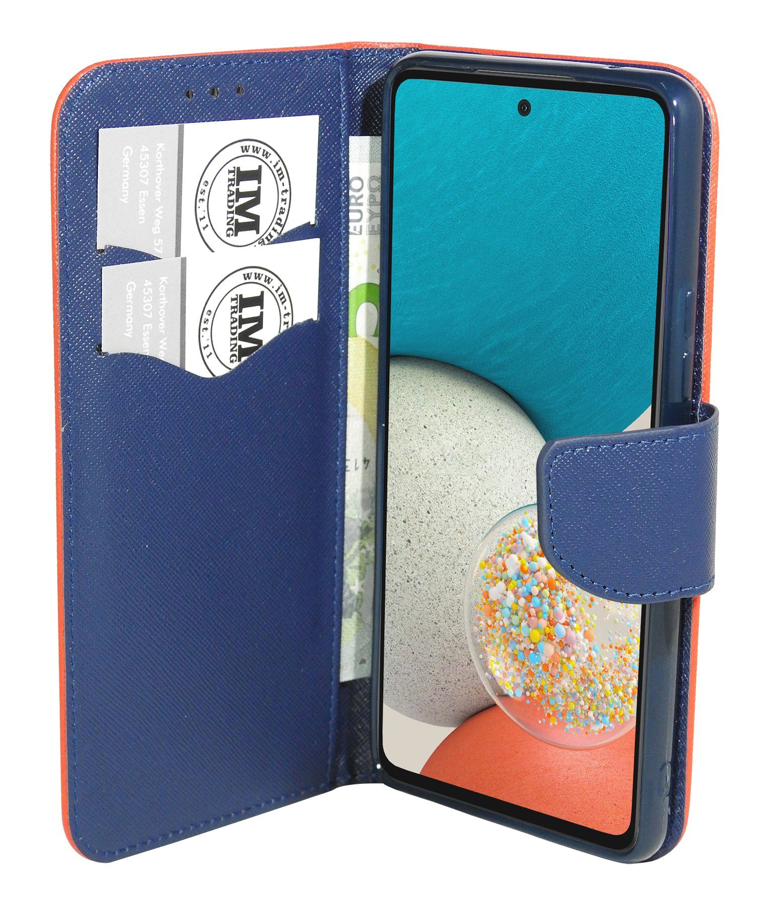 cofi1453 Handyhülle Buch Tasche "Fancy" für SAMSUNG GALAXY A53 5G 6,4 Zoll,  Kunstleder Schutzhülle Handy Wallet Case Cover mit Kartenfächern