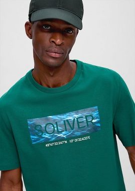 s.Oliver T-Shirt mit großem Logo-Print