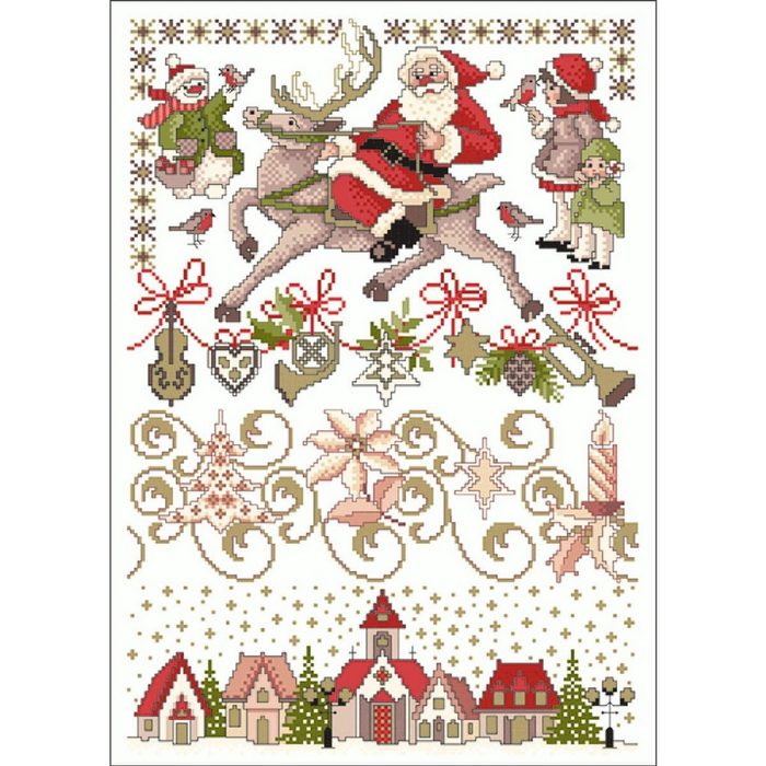 Lindner´s Kreuzstiche Kreativset Lindner´s Kreuzstiche Zählmuster Vorlage "Weihnachtszauber" 060 (embroidery kit)