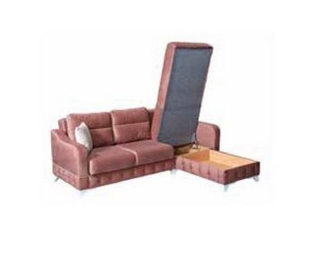 JVmoebel Ecksofa Luxuriöses Wohnzimmersofa Sofa L-Form Modern Bequem in Rosa Farbe Neu, 2 Teile, Made in Europa