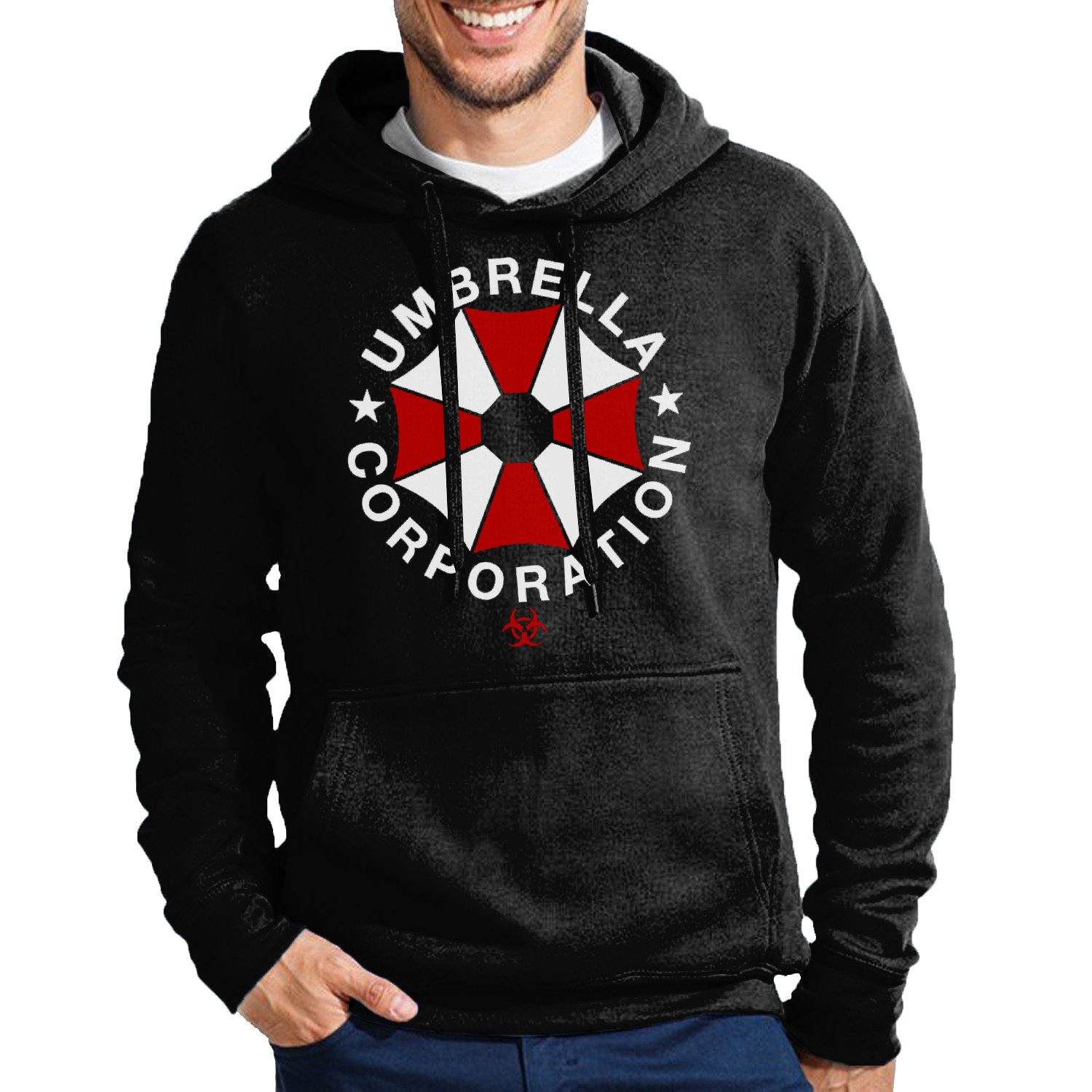 Hoodie Umbrella Herren Hoodie Kultsymbol Print Fanwear Freizeit
