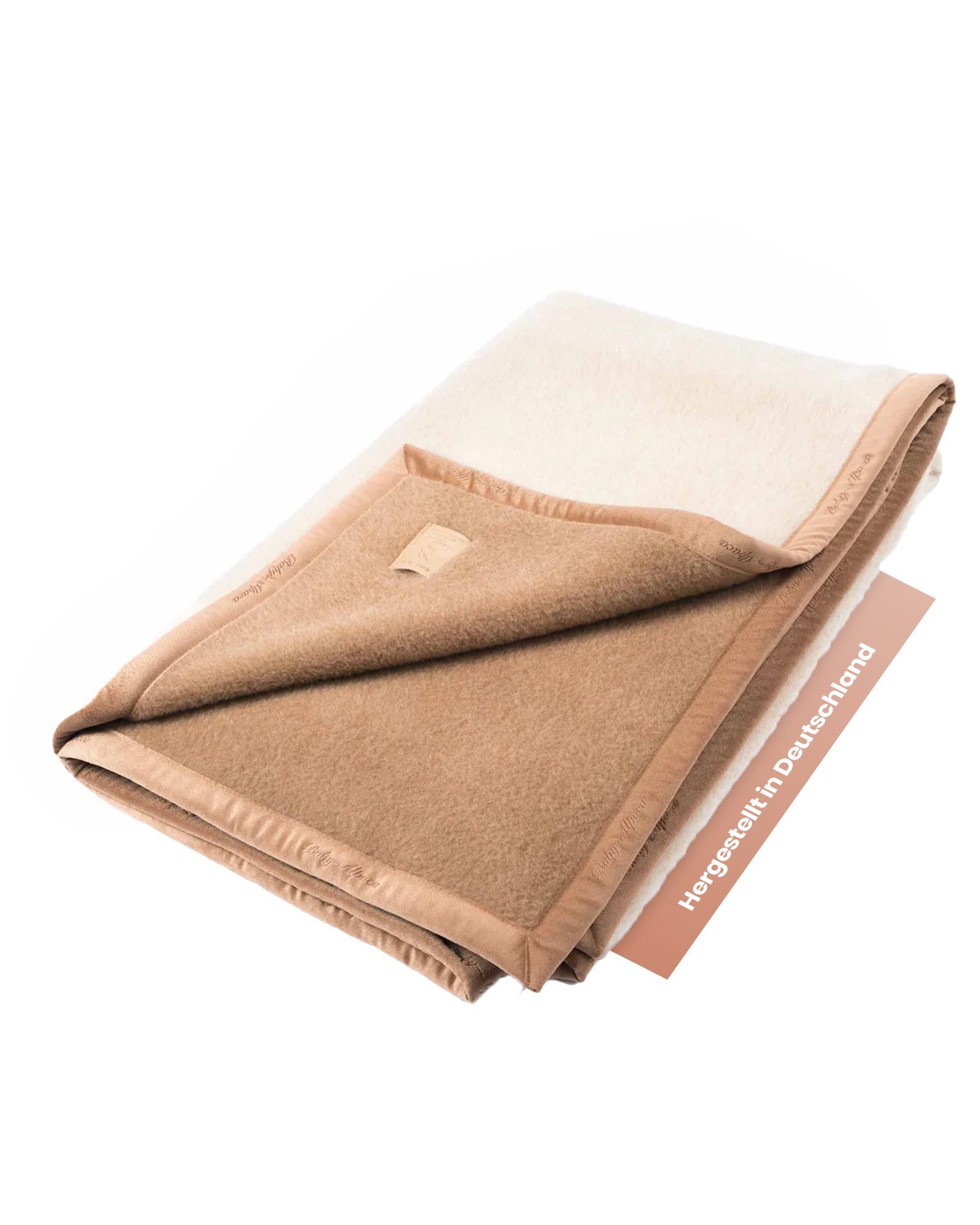 Wohndecke Zarte Alpakadecke Suri aus 100% Baby Alpakawolle, Ritter Decken, doppelseitige Wolldecke, Wendedecke, 100% Alpaka, weitere Größen