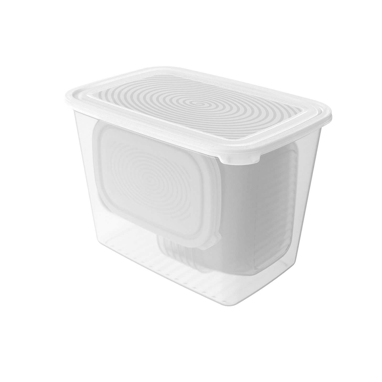 ROTHO Frischhaltedose, Kunststoff, (Ordnungsboxen im Set, 17er-Set)