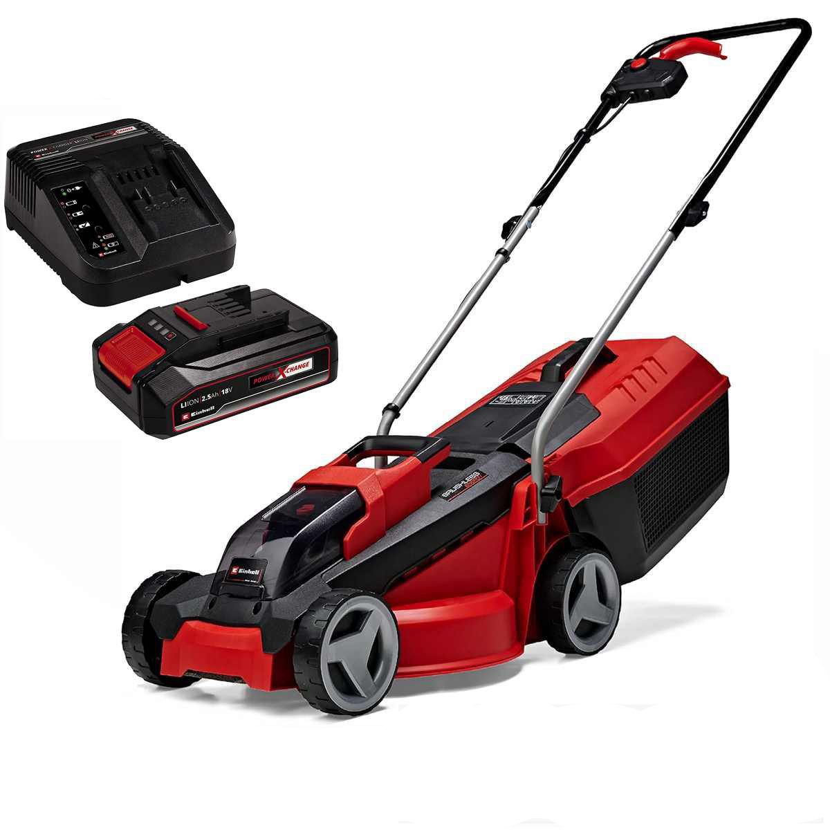 Einhell Akkurasenmäher City Rasenmäher GE-CM 18/30 Li-18 V, Akku 2.5 Ah 30 cm Schnittbreite