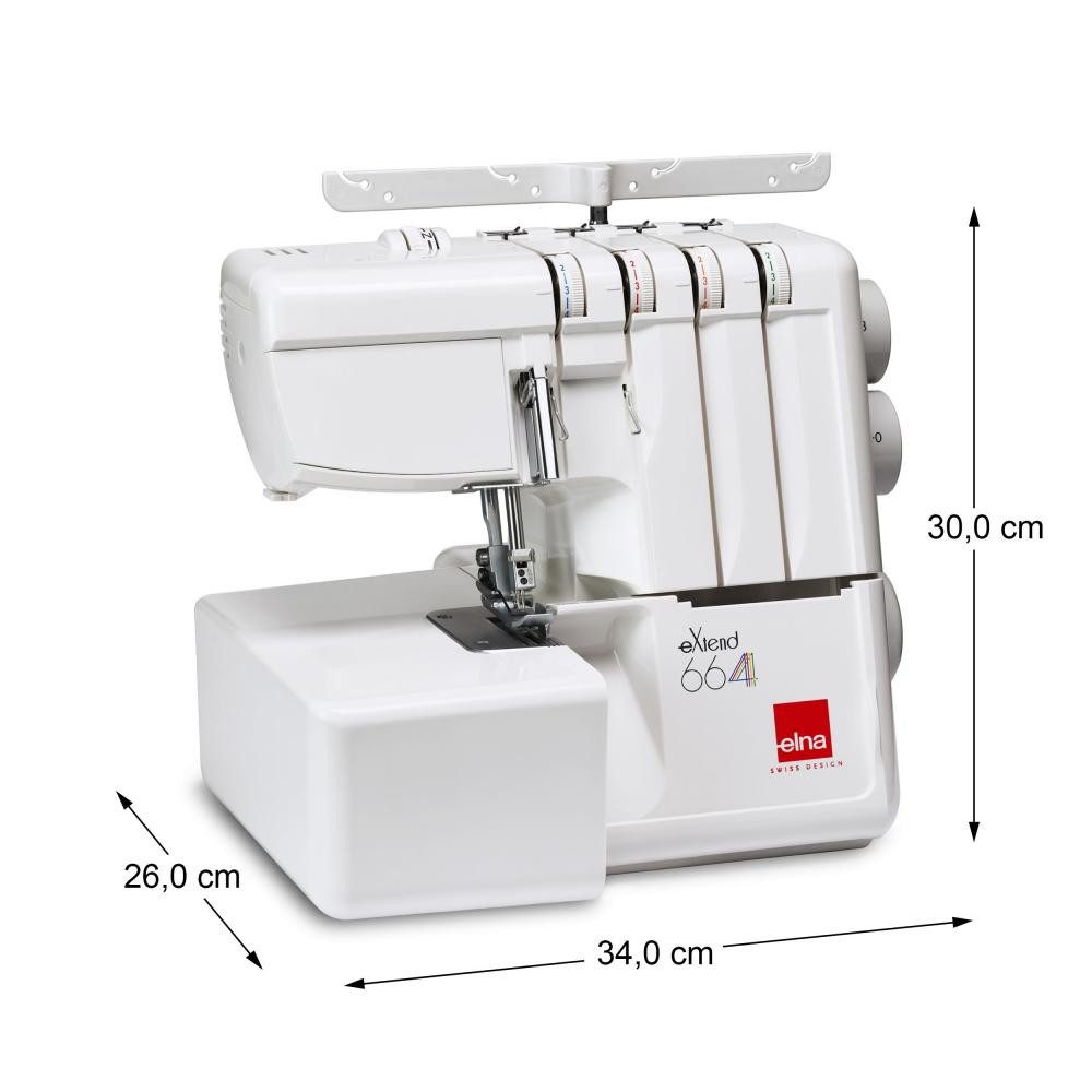 Elna Overlock-Nähmaschine - eXtend 664 V2 - 4 Faden Overlock