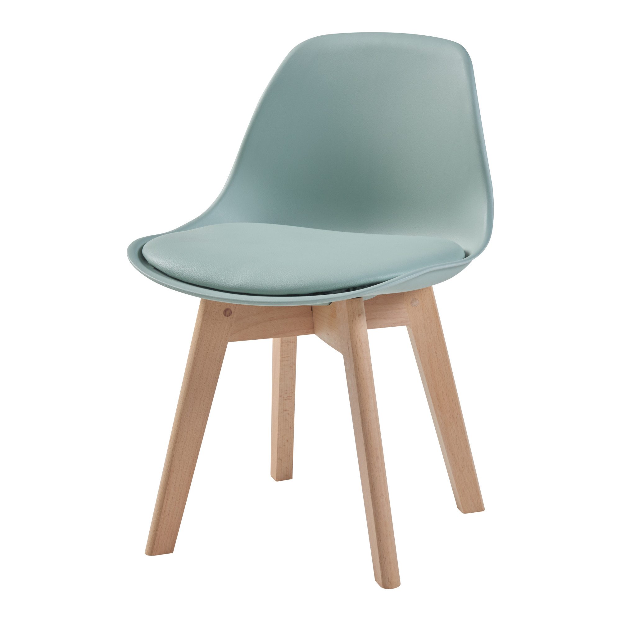 en.casa Kinderstuhl, »Elvdal« 2er Set gepolstert 56 x 38 x 33 cm Mintgrün