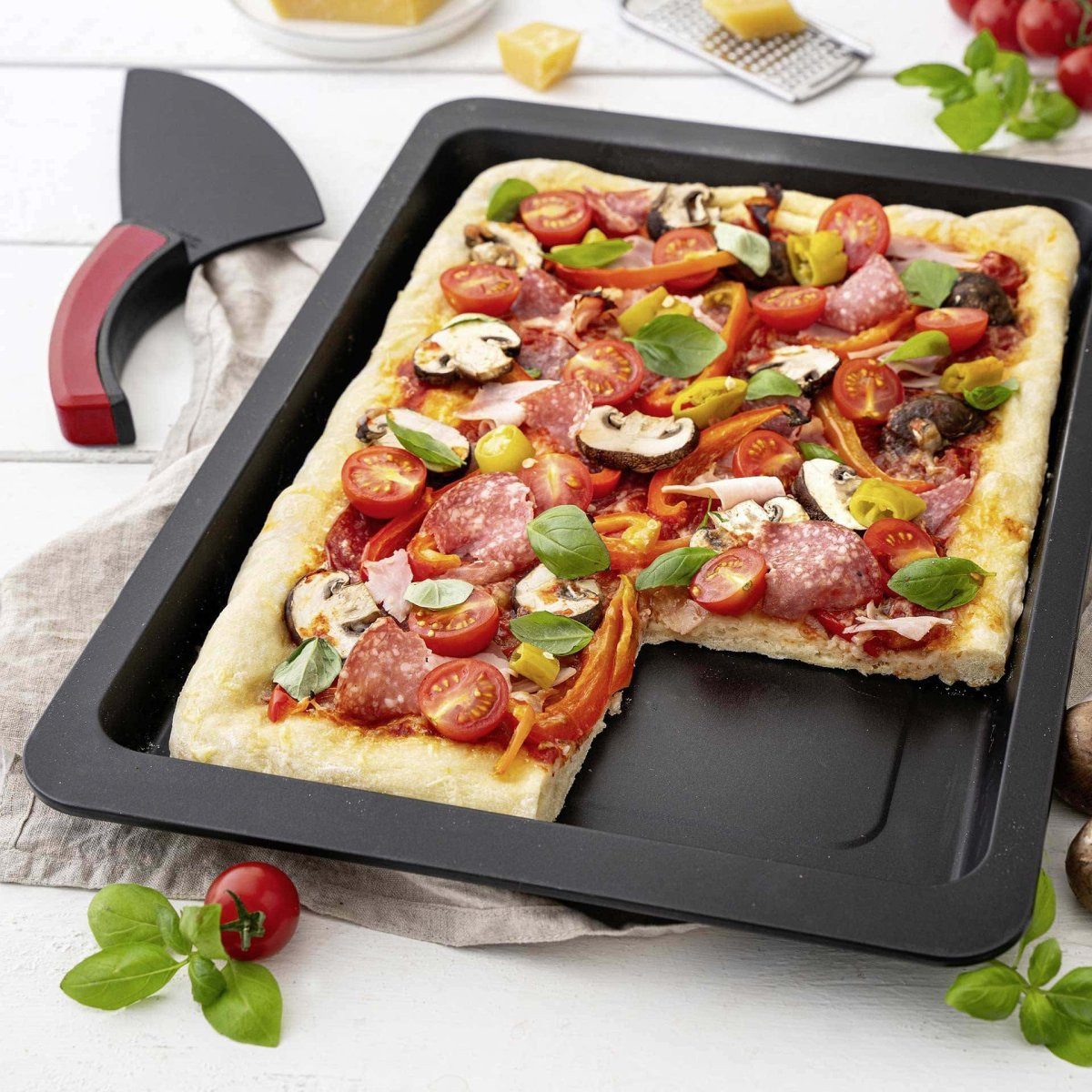 Zenker Pizzablech Pizzablech, eckig