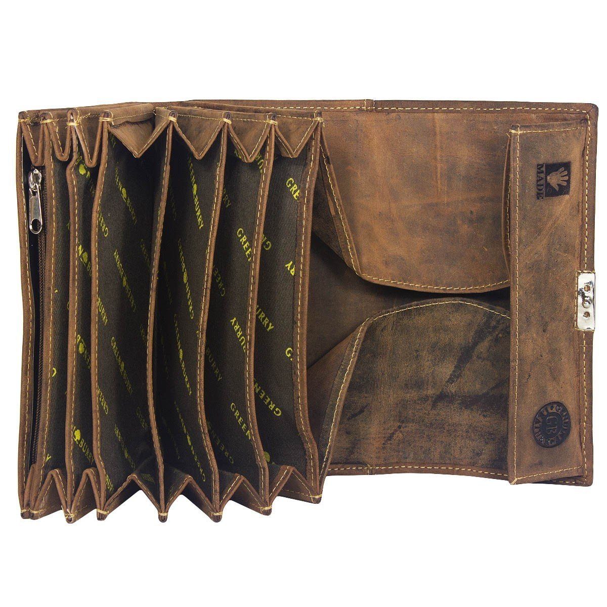 Greenburry Kellnerbörse Vintage Leder Kellnerbörse + Holster Set 1785 + 1786A