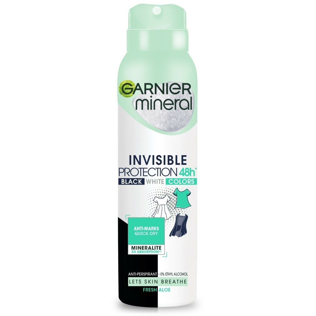 GARNIER Deo-Roller Mineral Deo Spray Invisible Protection 48h Fresh Aloe 150ml