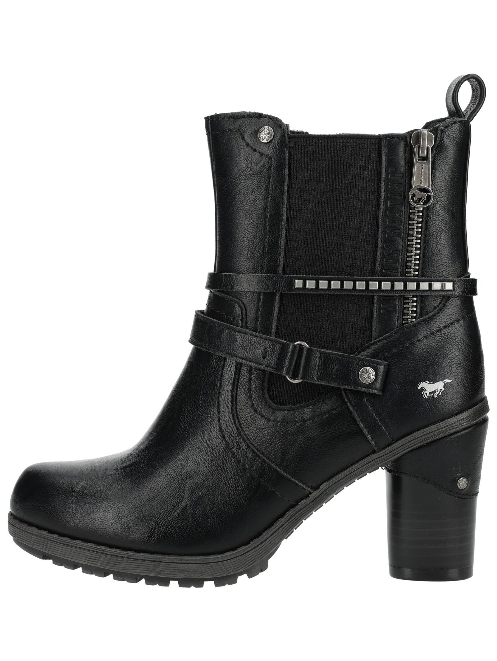 Mustang Shoes Mustang Shoes Stiefelette Lederimitat High-Heel-Stiefelette – Bild 2 von 5