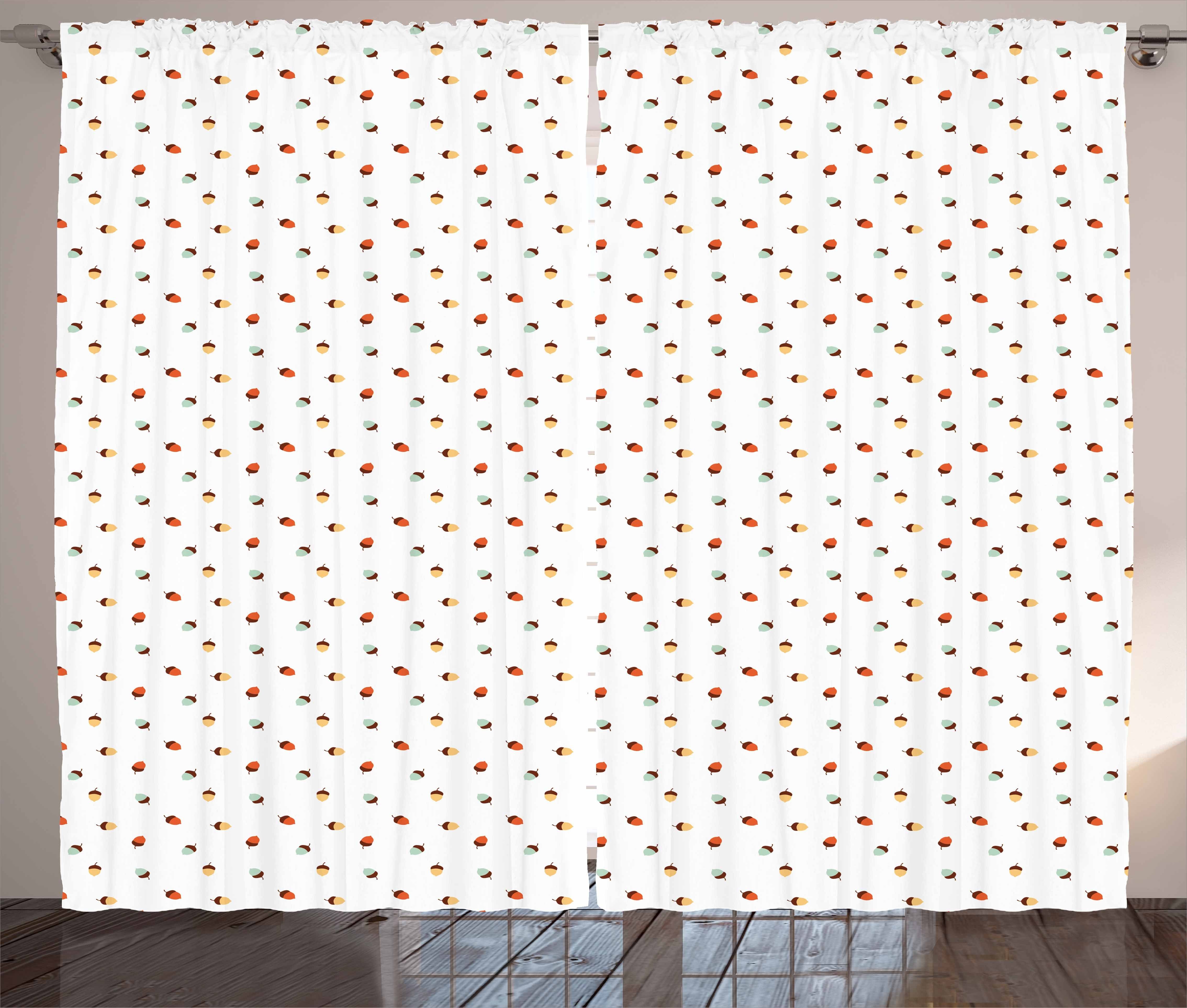 mit Vorhang Muster Eichel Abakuhaus, und Schlaufen Haken, Kräuselband Schlafzimmer Gardine Herbst-abstraktes