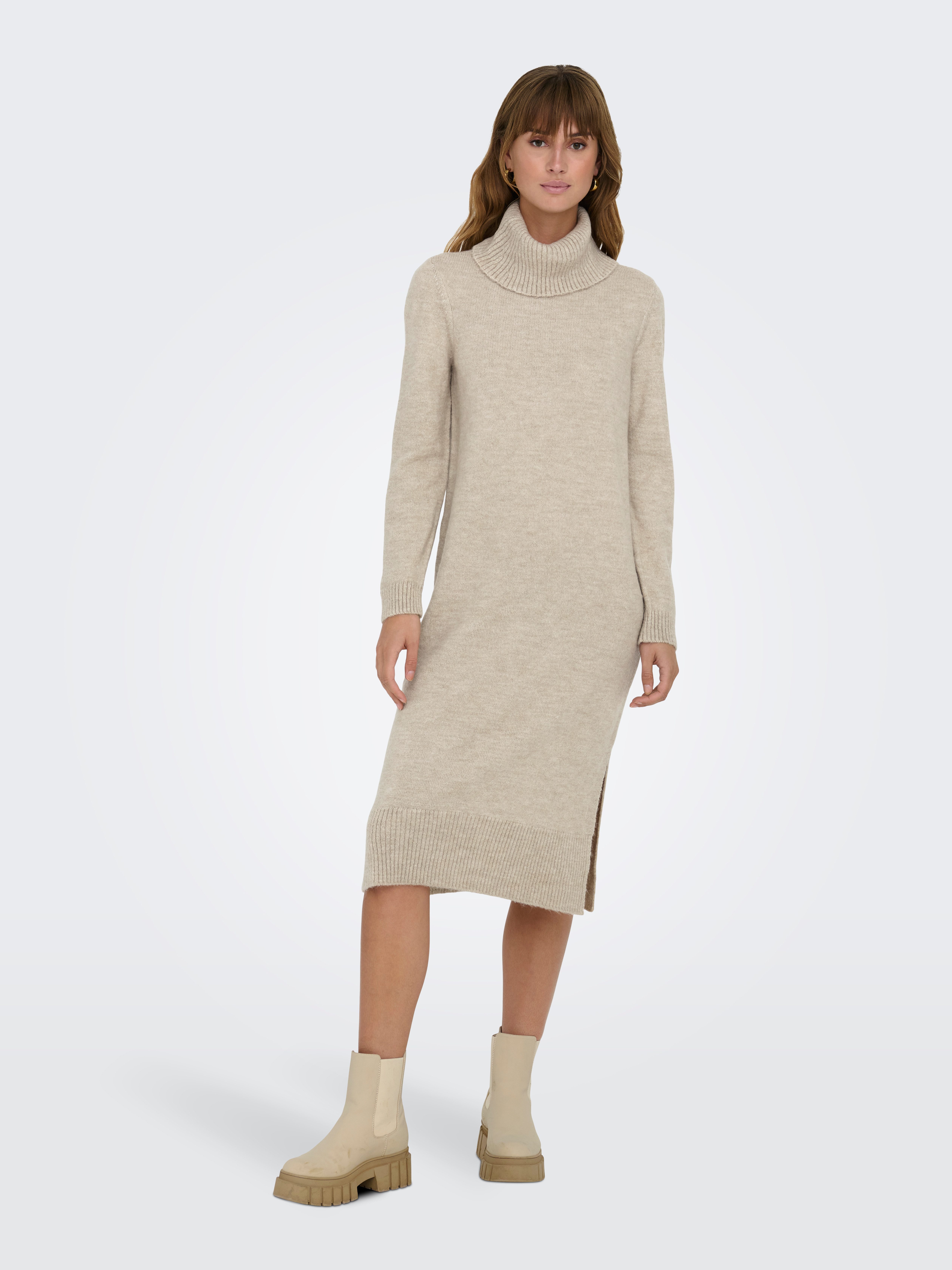 ONLY Strickkleid ONLBRANDIE L/S ROLL NECK DRESS