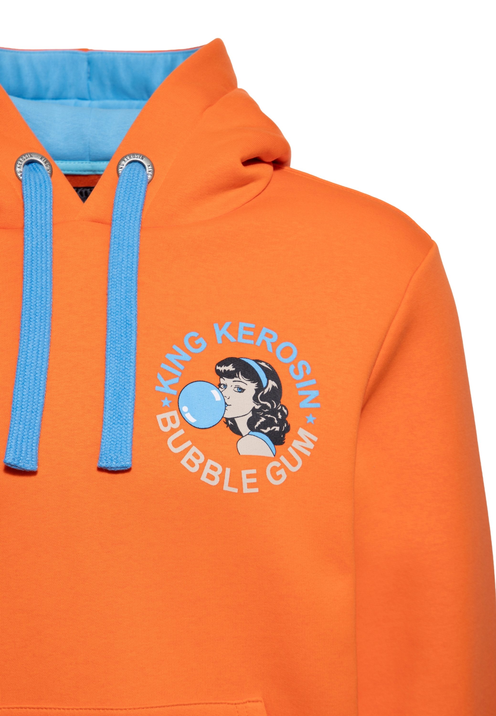 KingKerosin Kapuzenpullover Bubble Gum (1-tlg) mit lustigem Rückenprint