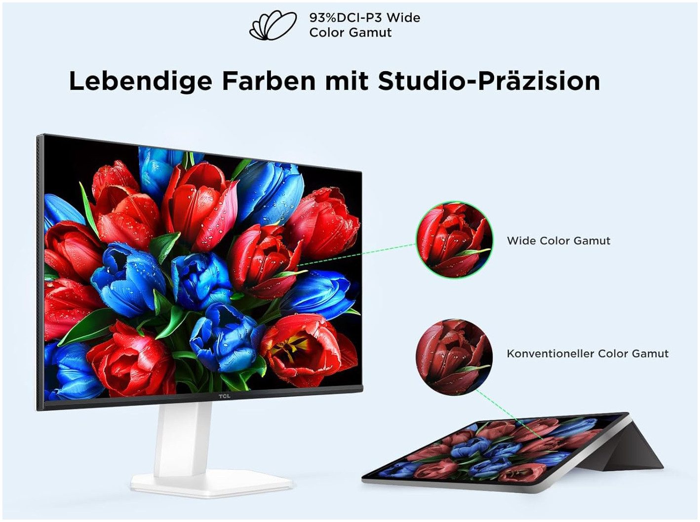 TCL 25G54XD Gaming-Monitor (62 cm/25 ", 1920 x 1080 px, Full HD, 5 ms Reaktionszeit, 144 Hz, IPS)