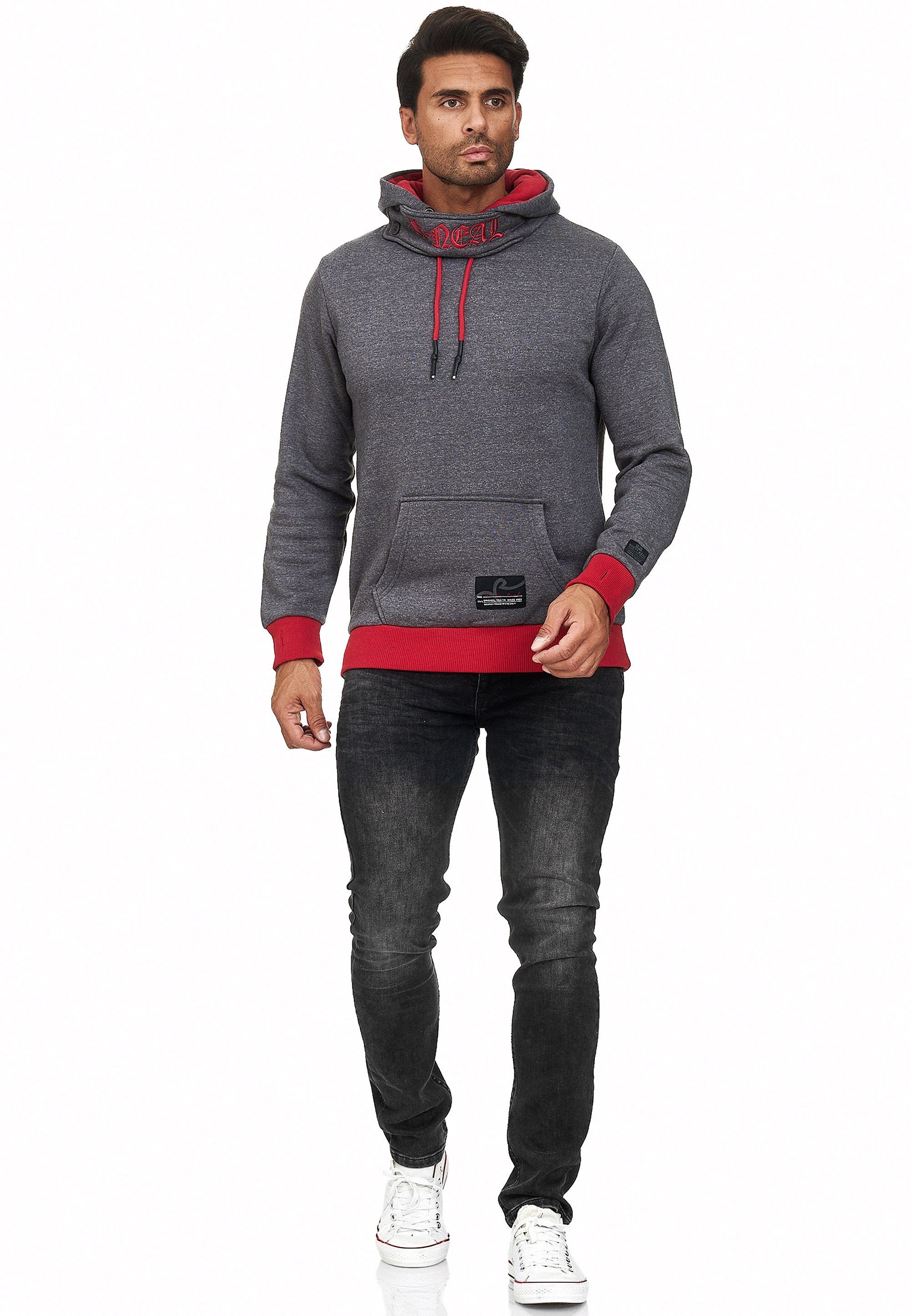 Rusty Neal Kapuzensweatshirt mit modernem Schnitt günstig online kaufen
