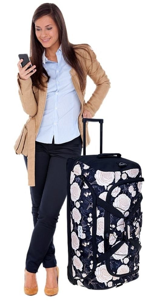 ELEPHANT Weichgepäck-Trolley Cruiser Trolley 100-135 L Reisetasche Travel Flower, Damen Tasche Softcase Gepäck Reise Urlaub Trolly – Bild 5 von 5